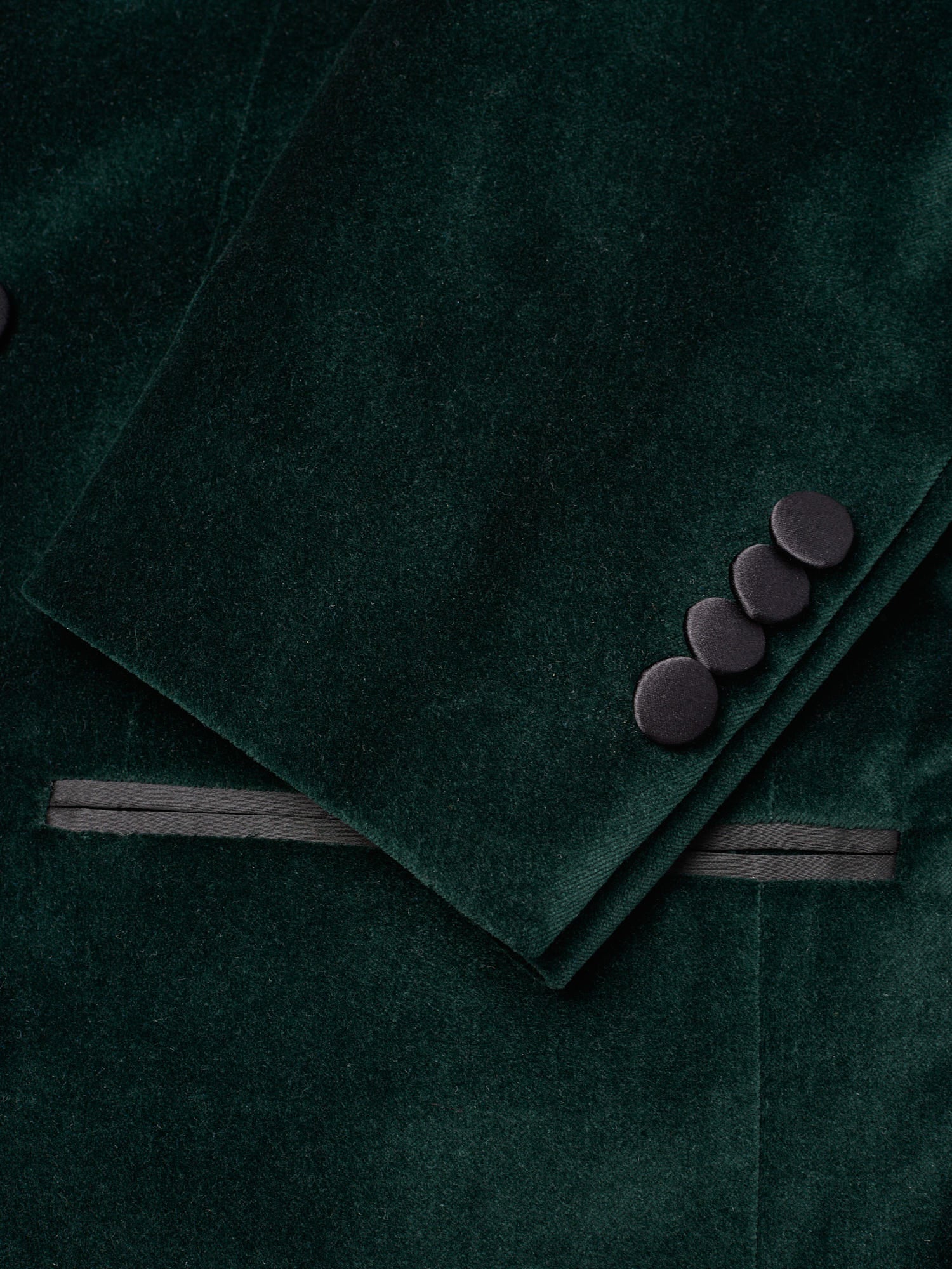 SARTORIA PARTENOPEA "Napoli6" Green Velvet Double Breasted Dinner Jacket