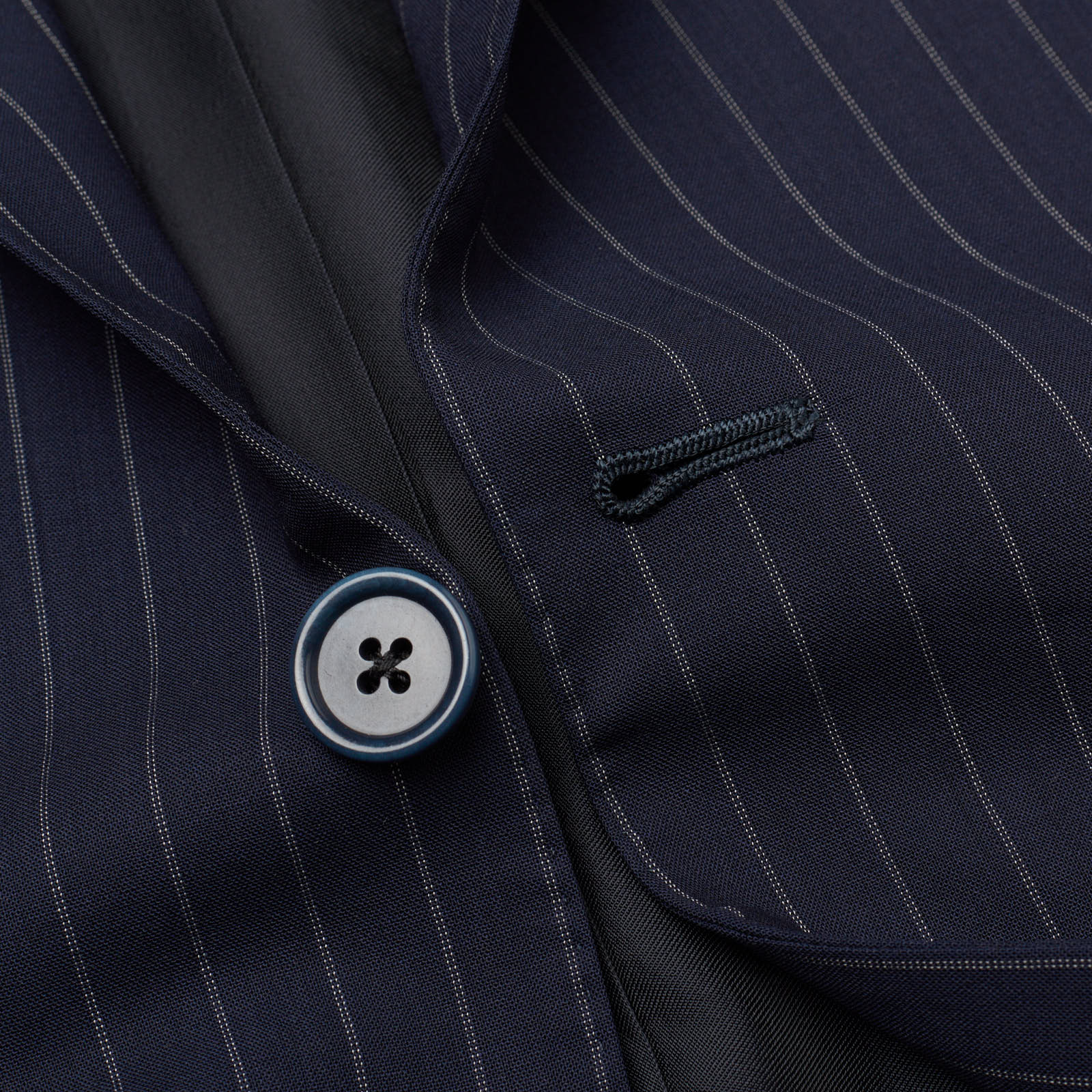 SARTORIA PARTENOPEA for VANNUCCI Handmade Blue Wool Super 140's Suit