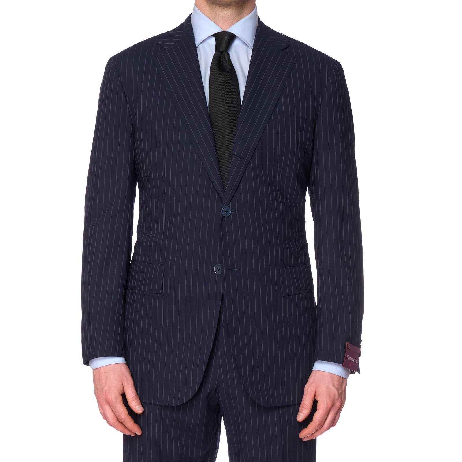 SARTORIA PARTENOPEA for VANNUCCI Handmade Blue Wool Super 140's Suit