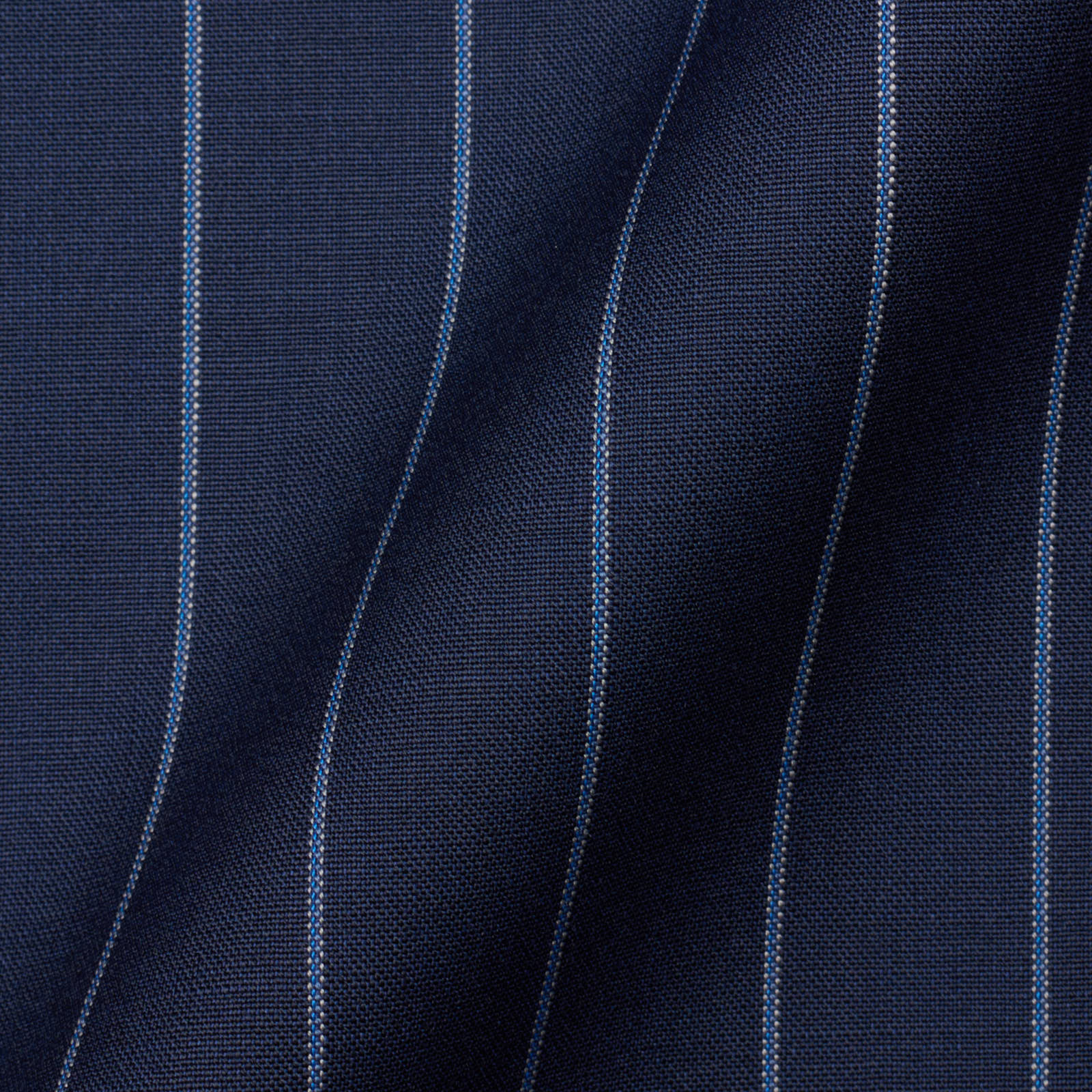 SARTORIA PARTENOPEA for VANNUCCI Blue Striped Wool Suit EU 54 NEW US 44