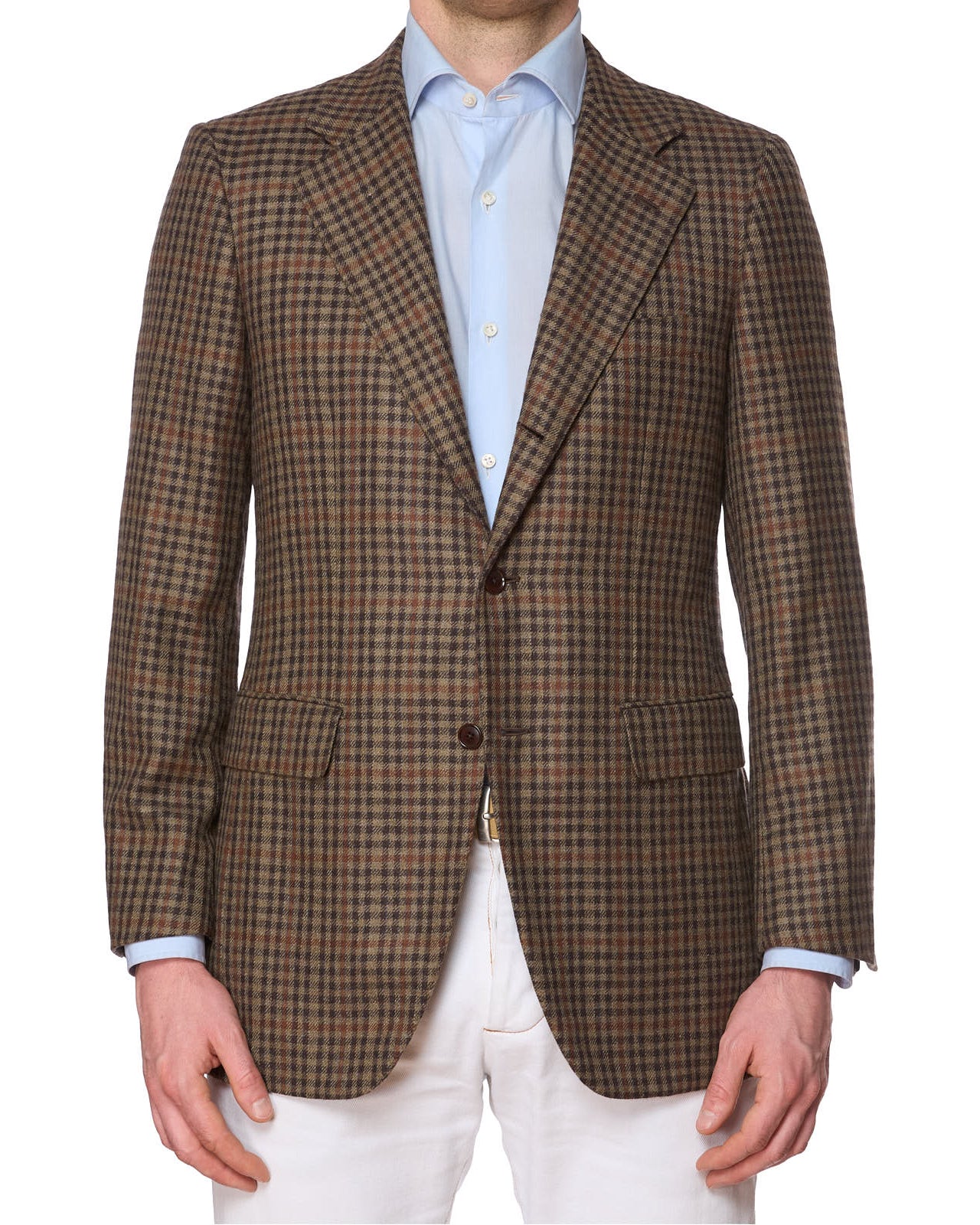 SARTORIA PARTENOPEA for VANNUCCI Brown Cashmere Jacket EU 48 NEW US 38