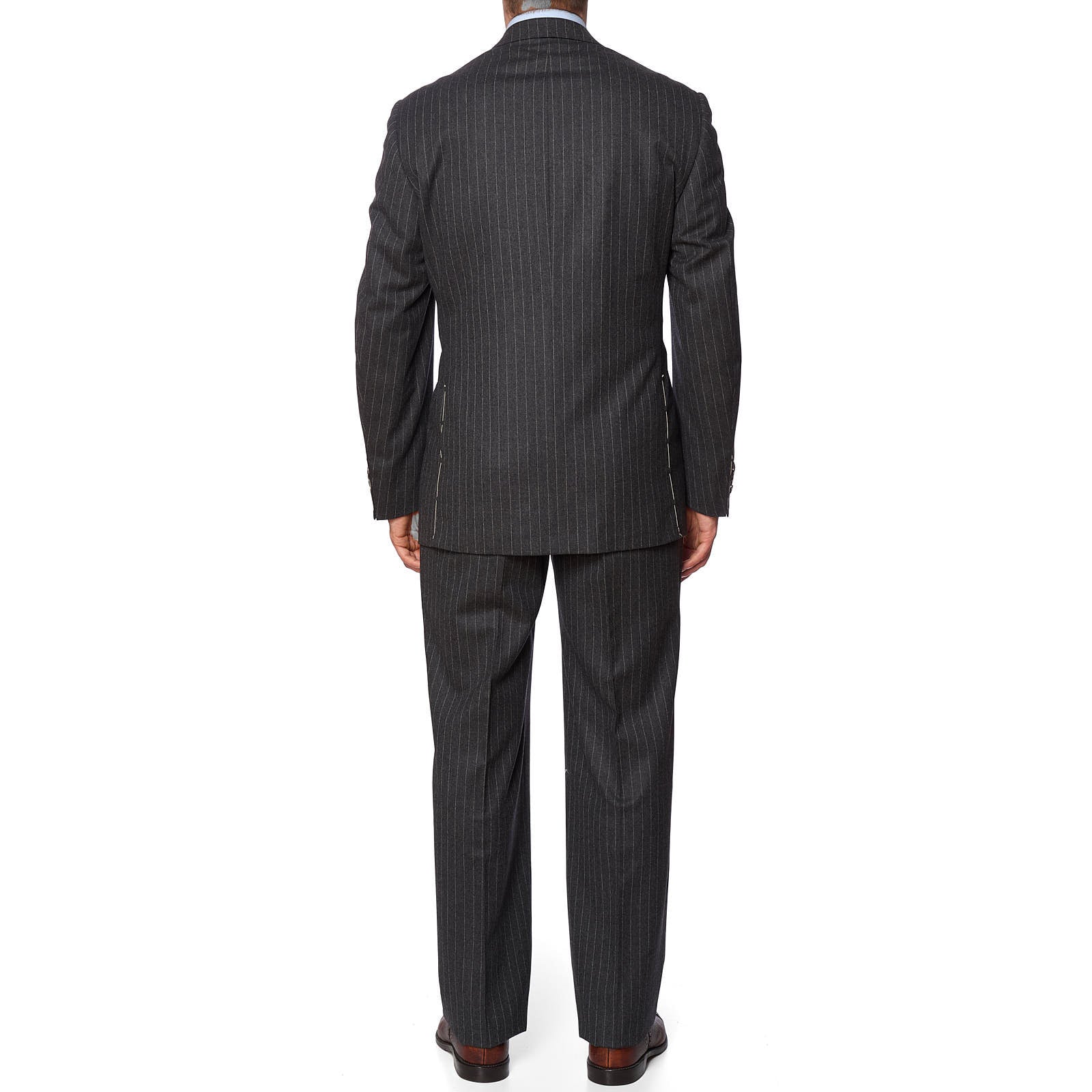 SARTORIA PARTENOPEA x VANNUCCI Gray Super 120's Handmade Suit EU 54 NEW US 42