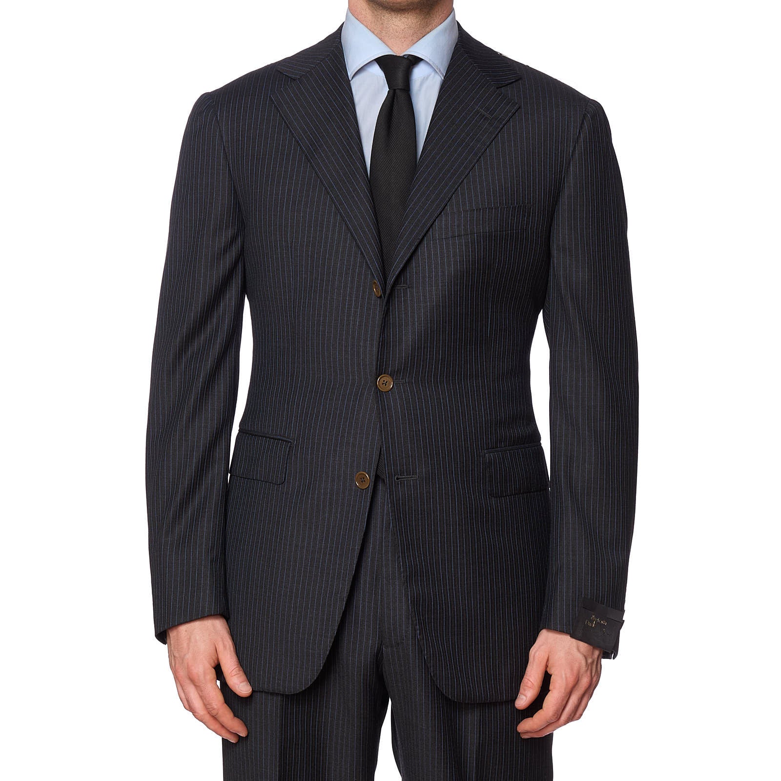 SARTORIA PARTENOPEA x VANNUCCI Gray Super 160's Handmade Suit EU 54 NEW US 42