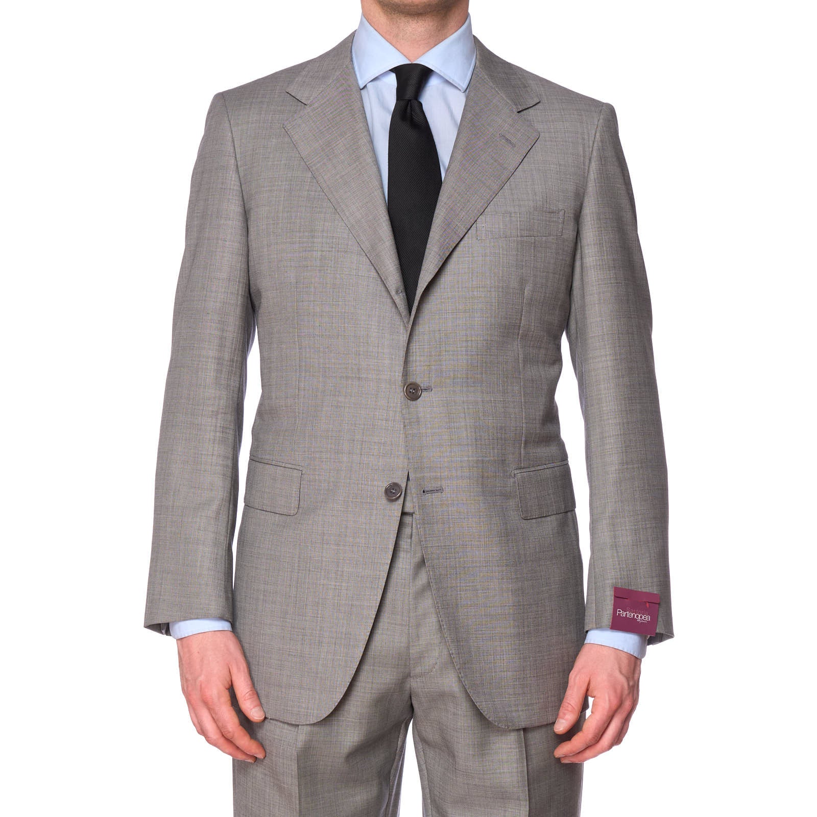 SARTORIA PARTENOPEA for VANNUCCI Handmade 120's Suit EU 52 NEW US 42