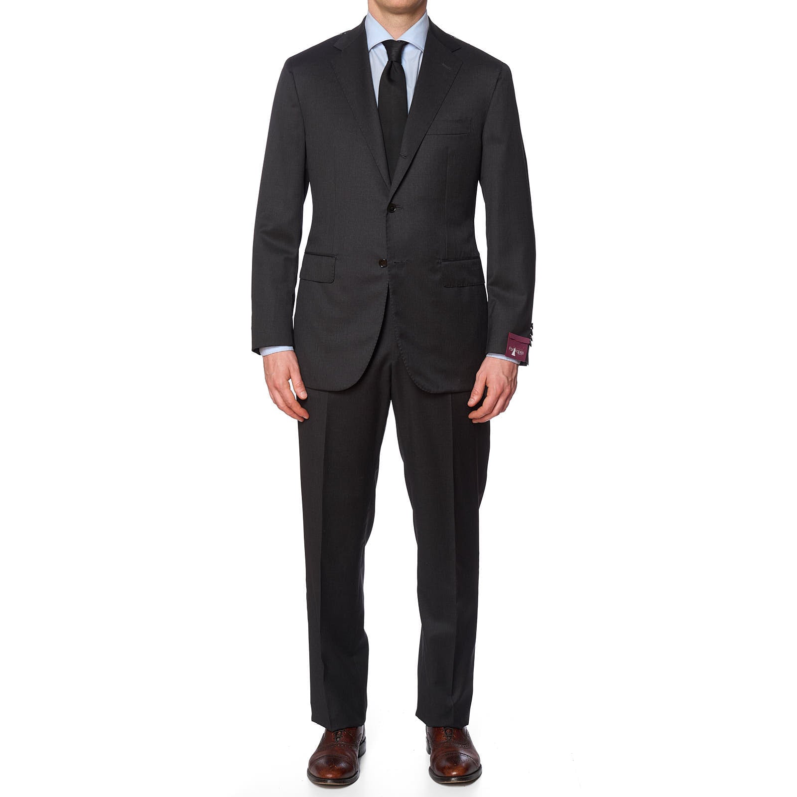 SARTORIA PARTENOPEA for VANNUCCI Gray Wool Super 140's Handmade Suit NEW