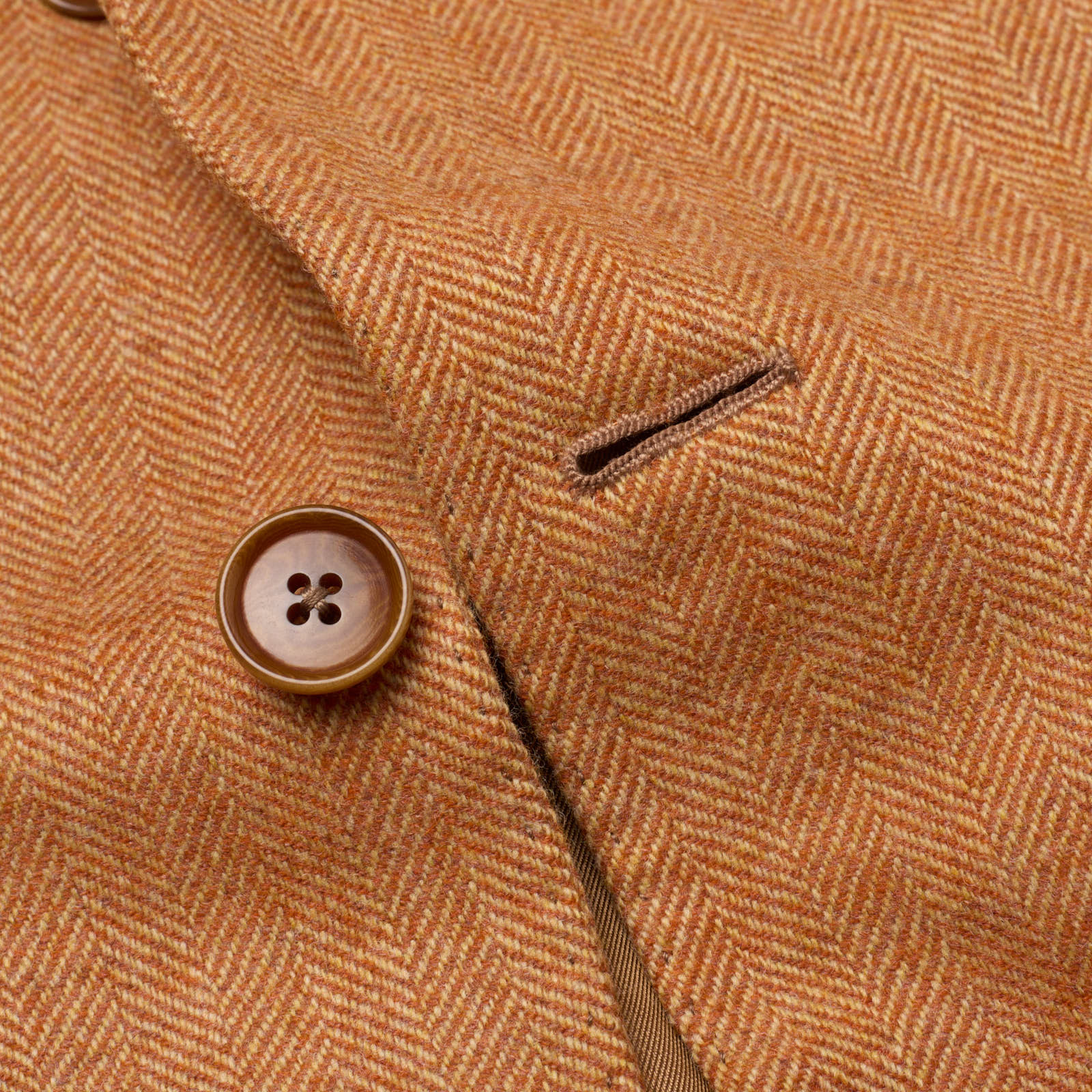 SARTORIA PARTENOPEA for VANNUCCI Burnt Orange Wool Jacket EU 50 NEW US 40