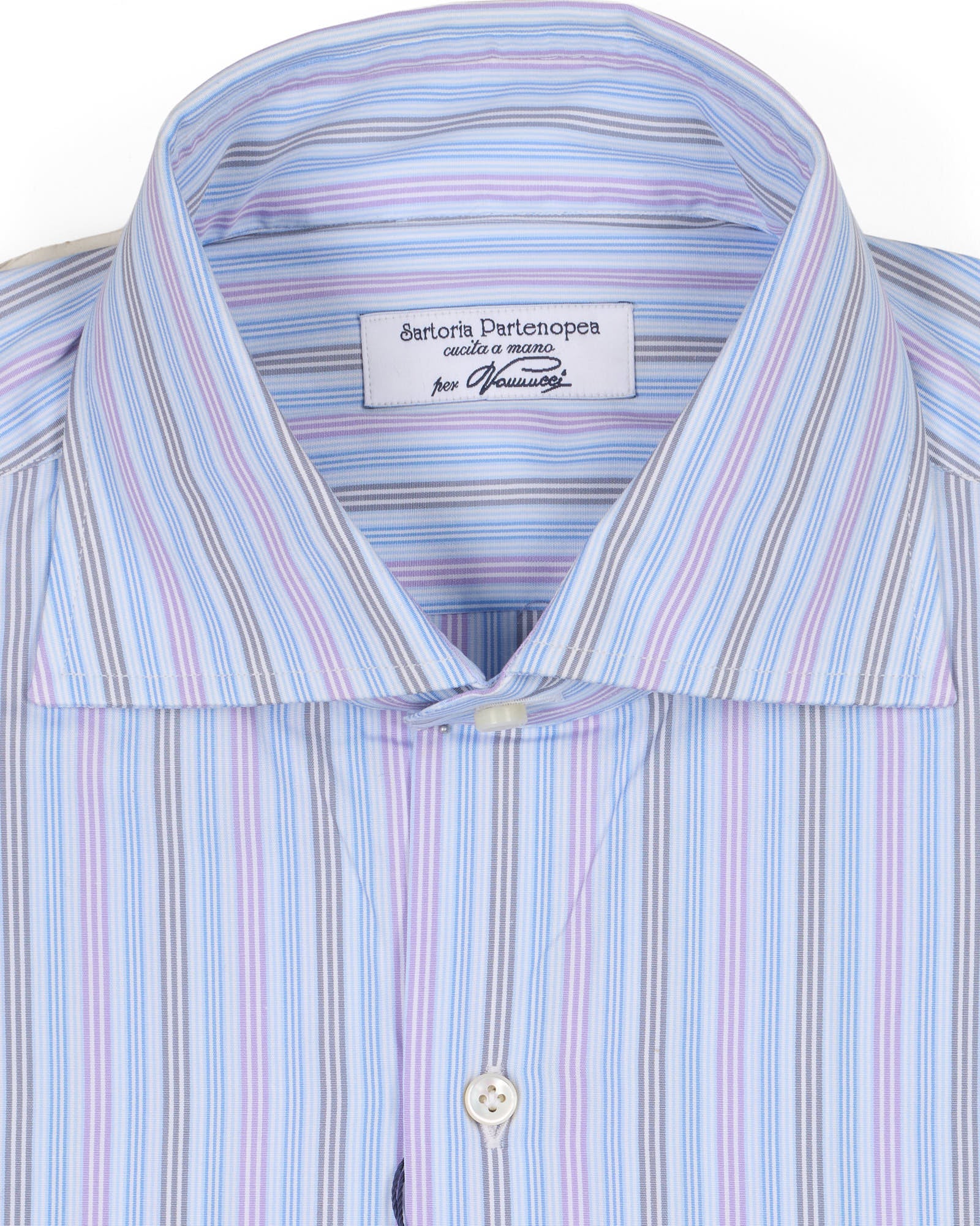 SARTORIA PARTENOPEA for Vannucci Striped Dress Shirt