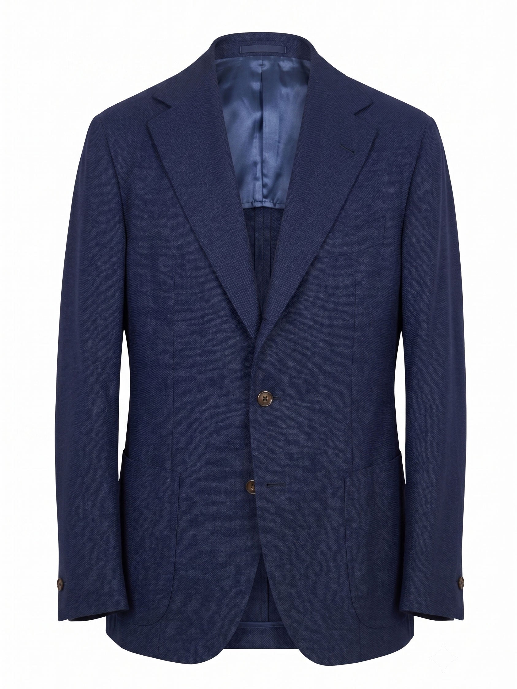 SARTORIA SOLITO Handmade Navy Blue Wool-Silk Jacket