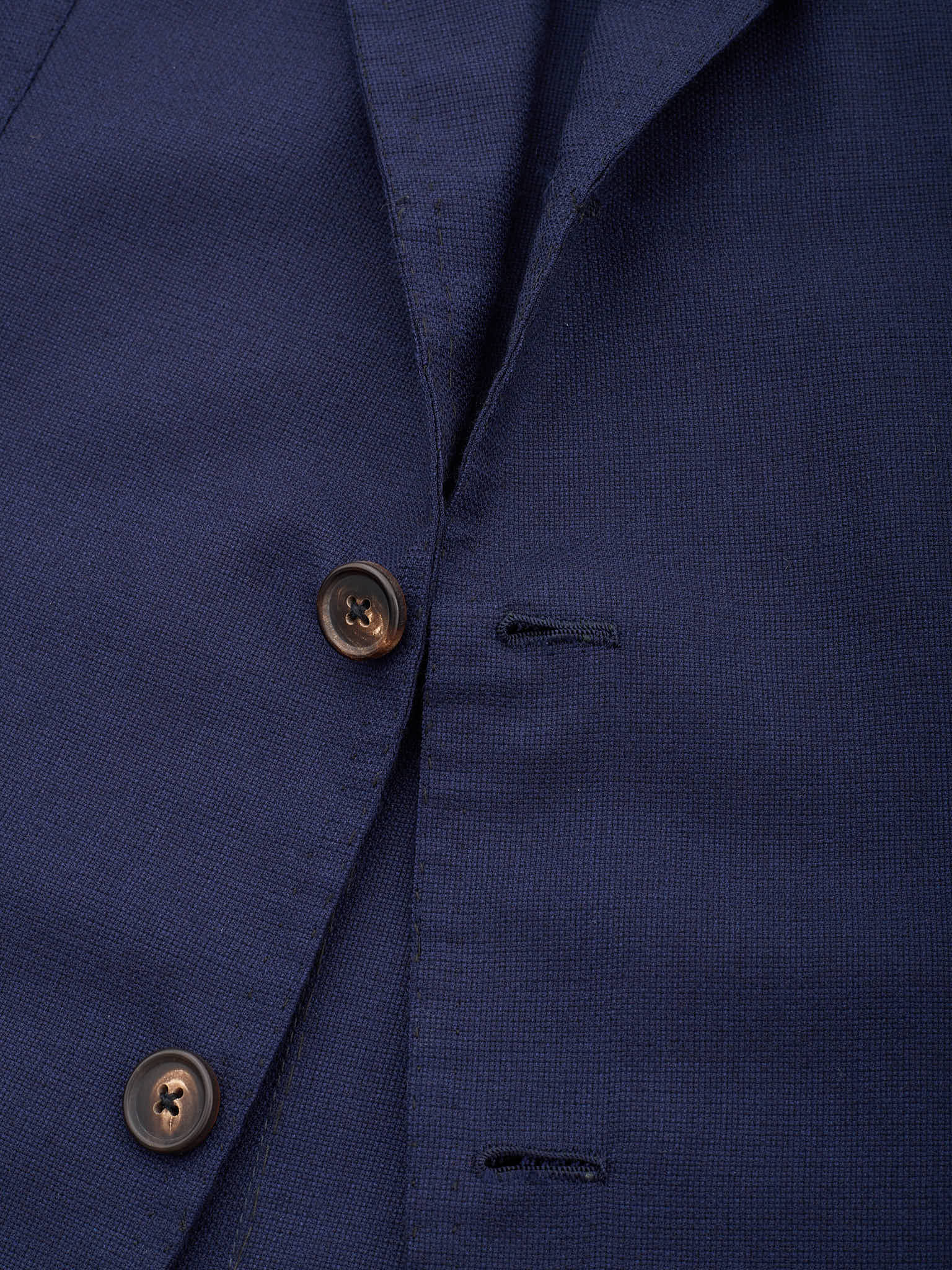 SARTORIA SOLITO Handmade Navy Blue Wool-Silk Jacket