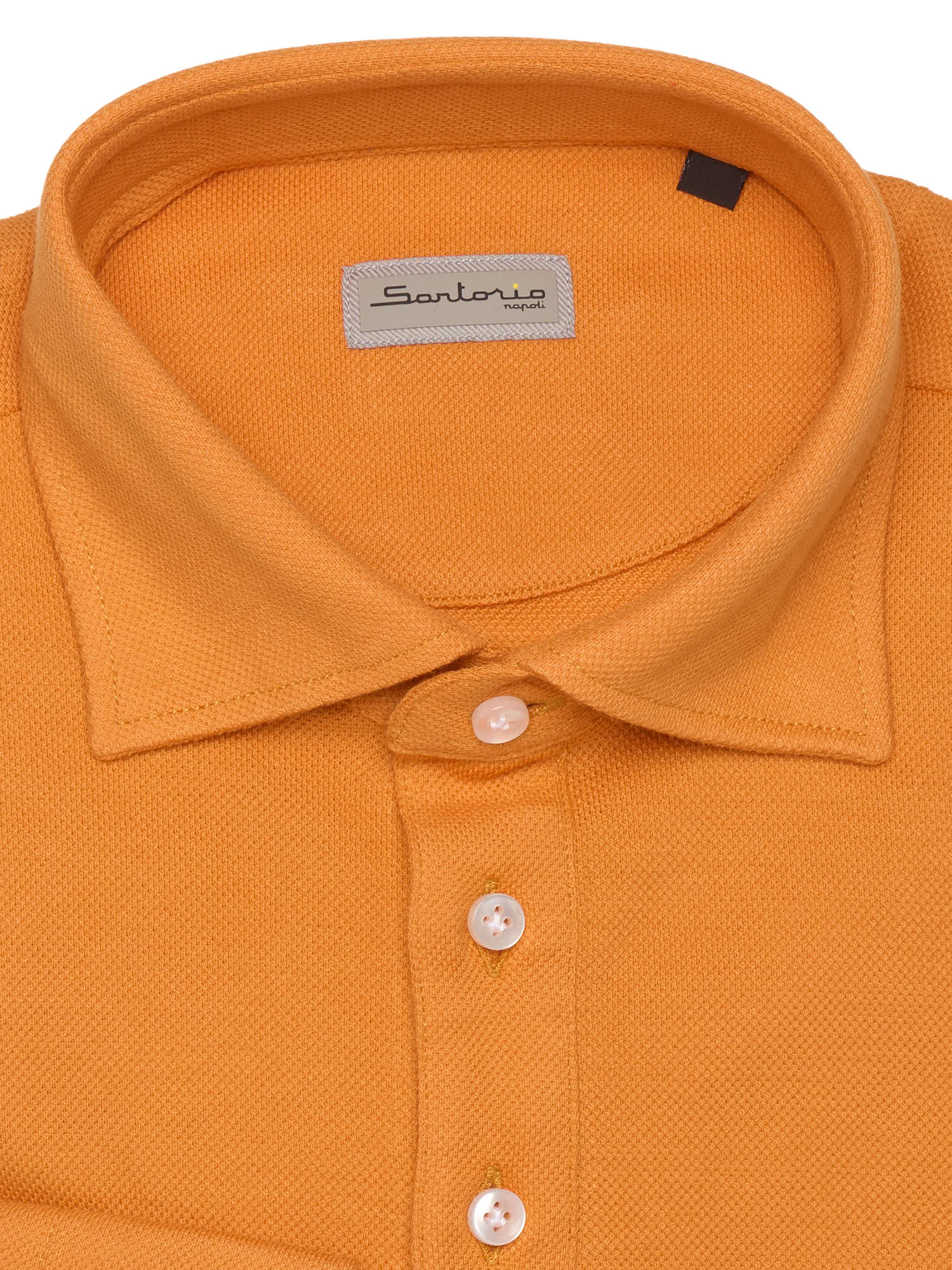 SARTORIO Napoli by KITON Burnt Orange Cotton Pique Polo Shirt NEW