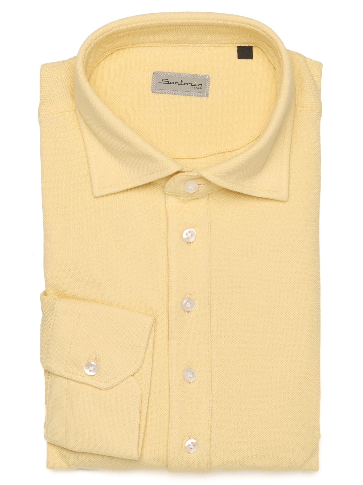 SARTORIO Napoli by KITON Ivory Cotton Pique Polo Shirt NEW