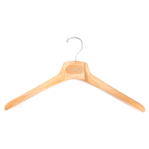 SARTORIO Beige Plastic Wood Look Coat Hanger Set of 5