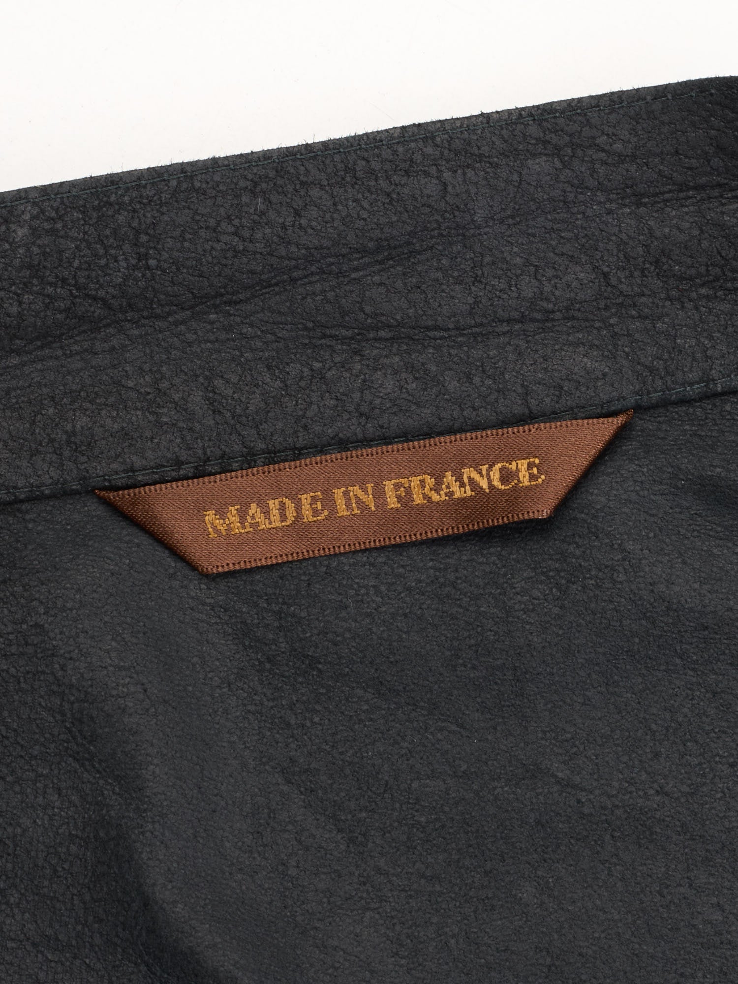 SERAPHIN Black Goat Suede Leather Cardigan Jacket Blouson