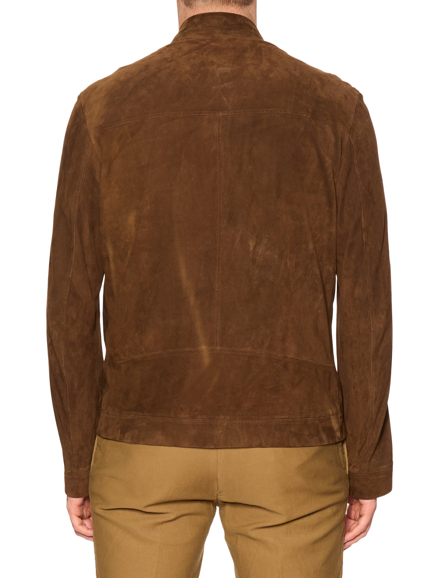 SERAPHIN Brown Suede Goat Leather Jacket FR 50 US M