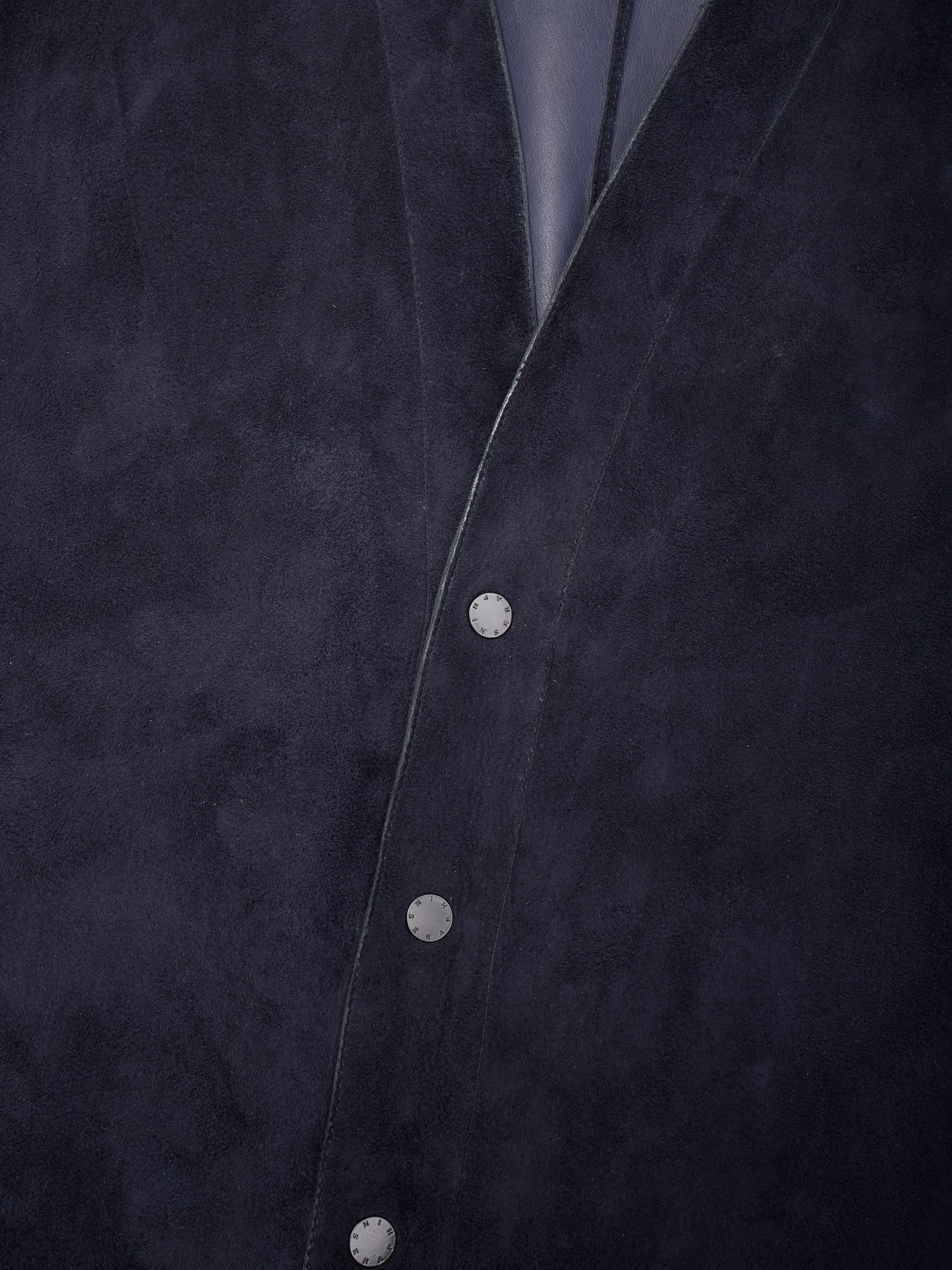 SERAPHIN France Deer Skin Leather Cardigan Jacket Blouson