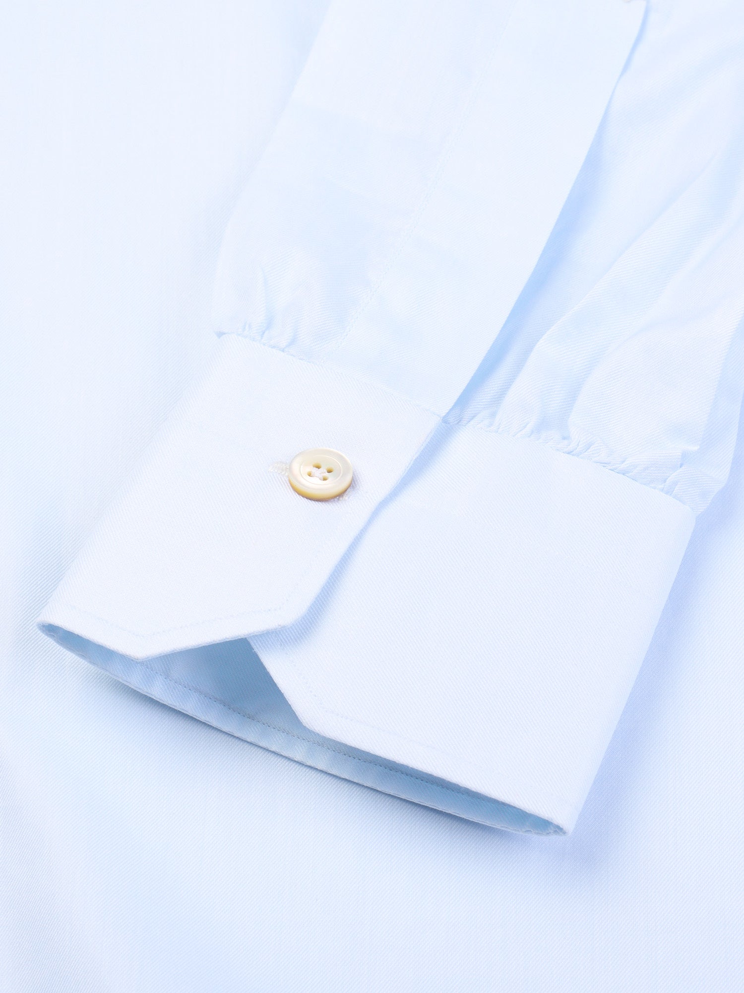 KITON Napoli Handmade Light Blue Cotton Dress Shirt EU 39 US 15.5