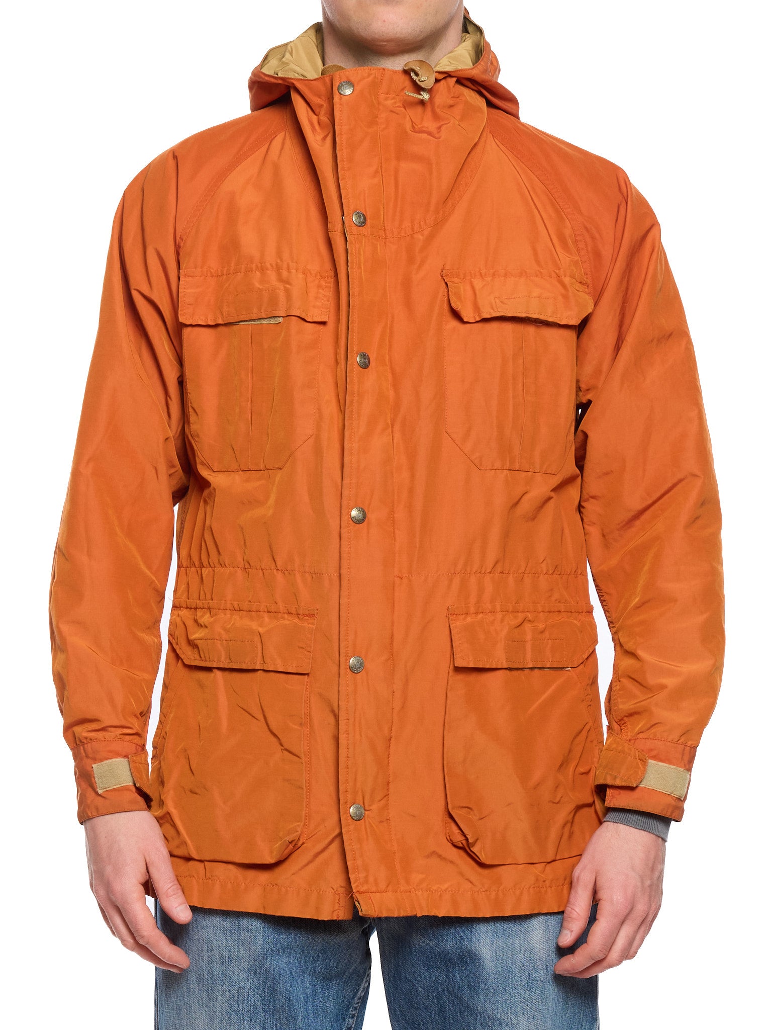 Vintage SIERRA DESIGNS Holubar Deer Hunter Orange 60/40 Hooded Jacket USA