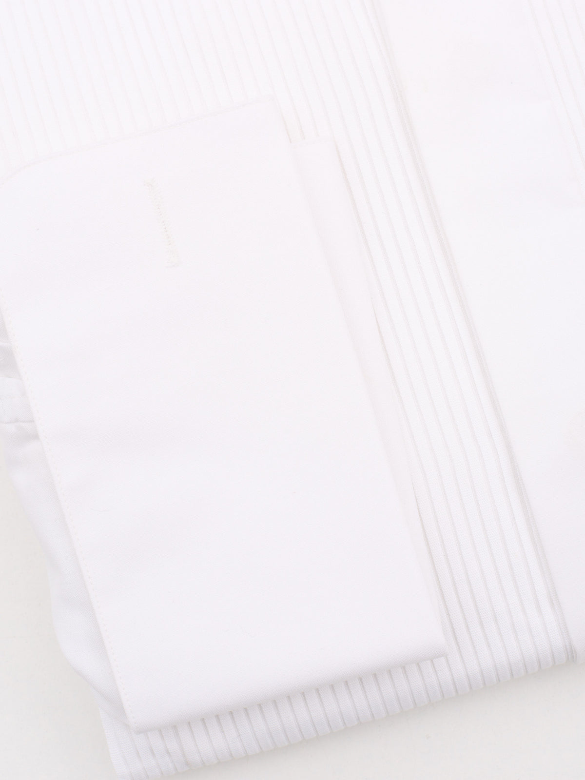 SIR BONSER White Cotton Bib Tuxedo Dress Shirt