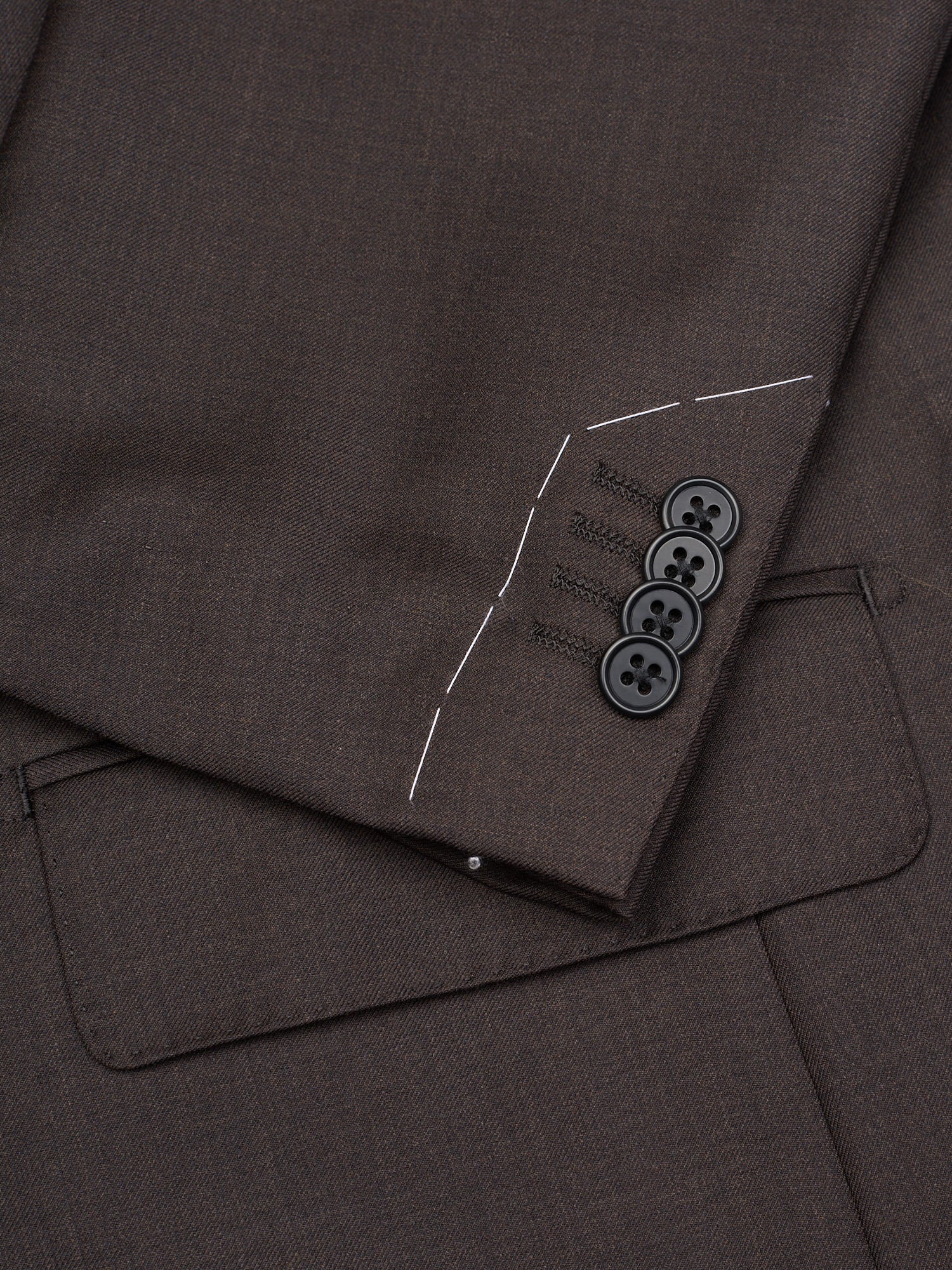 SIR WILSON Torino Diplomat Brown Hand Tailored Wool Suit