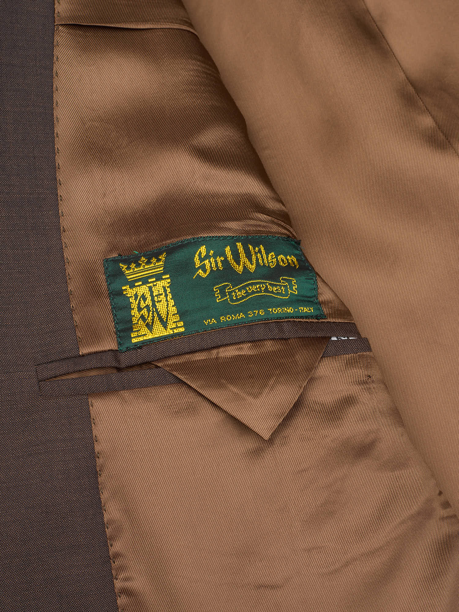 SIR WILSON Dark Brown Wool Suit