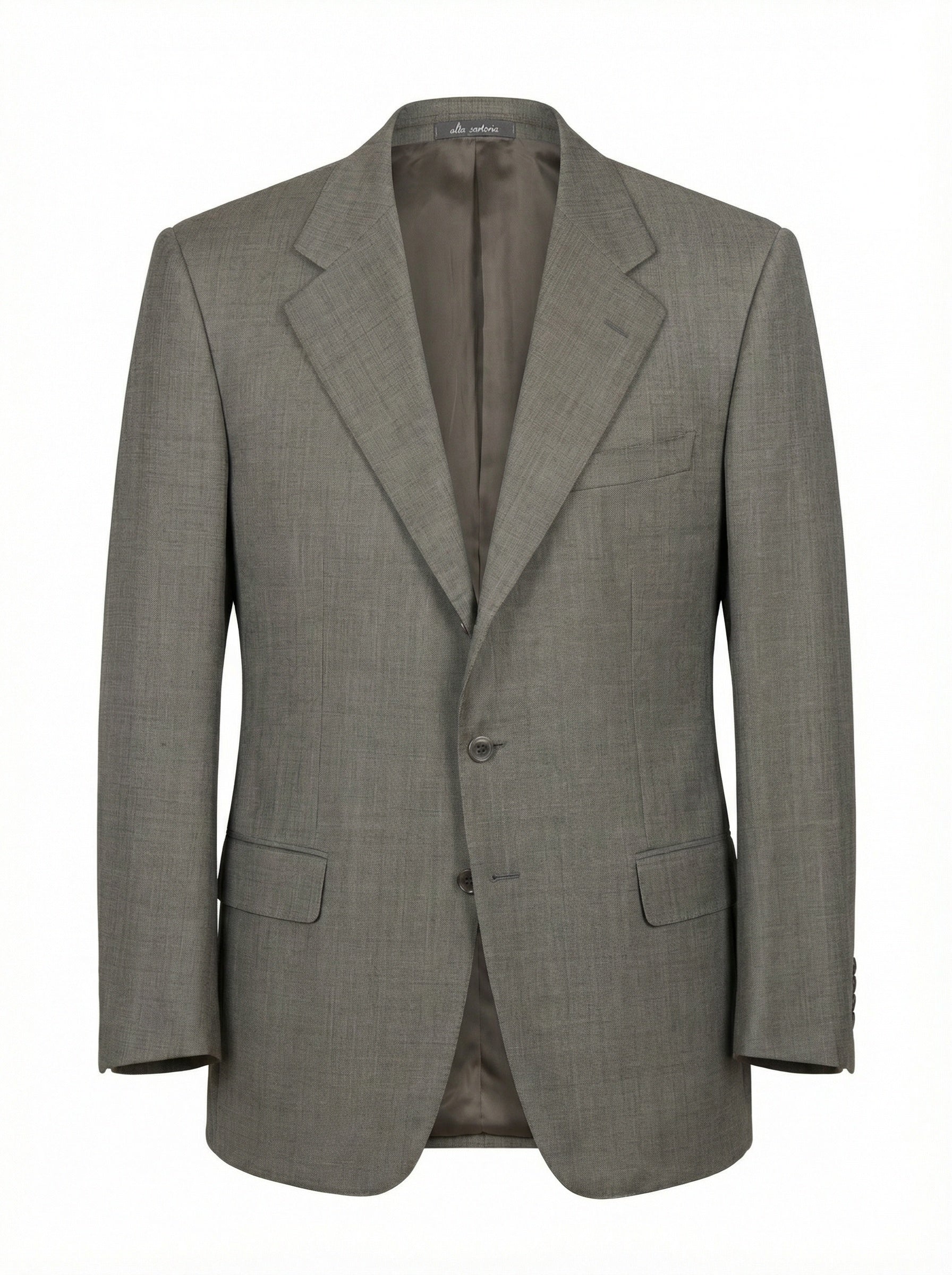 SIR WILSON Gray Loro Piana Super 120's Tasmanian Wool Hand Tailored Suit