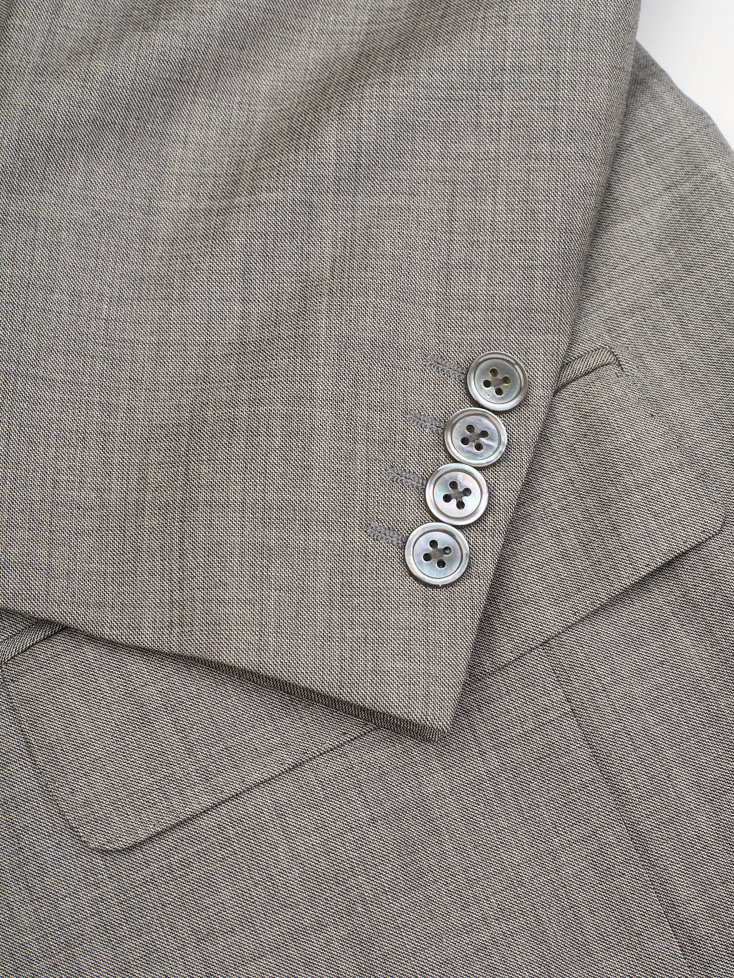 SIR WILSON Gray Loro Piana Super 120's Tasmanian Wool Hand Tailored Suit
