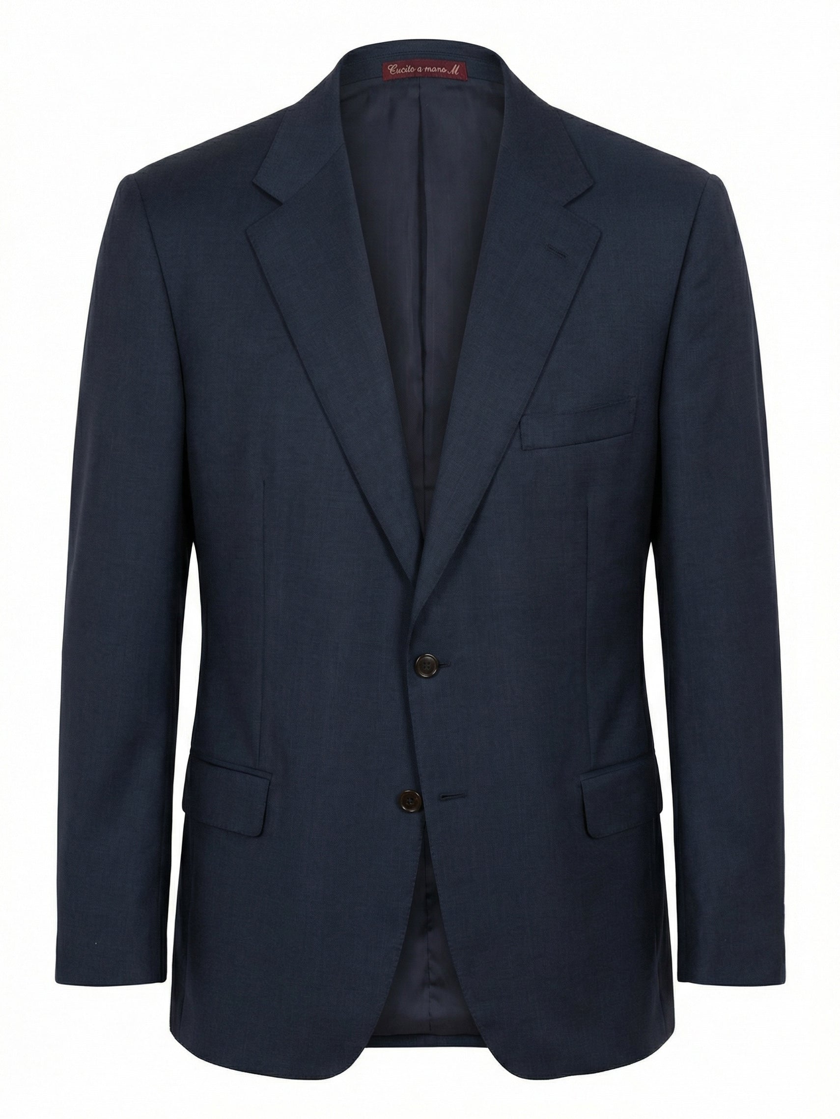 CASTANGIA For Sir Wilson Navy Blue Prince of Wales Wool Suit