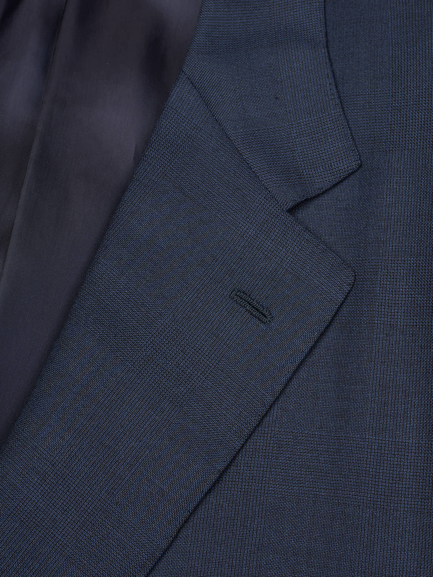 CASTANGIA For Sir Wilson Navy Blue Prince of Wales Wool Suit