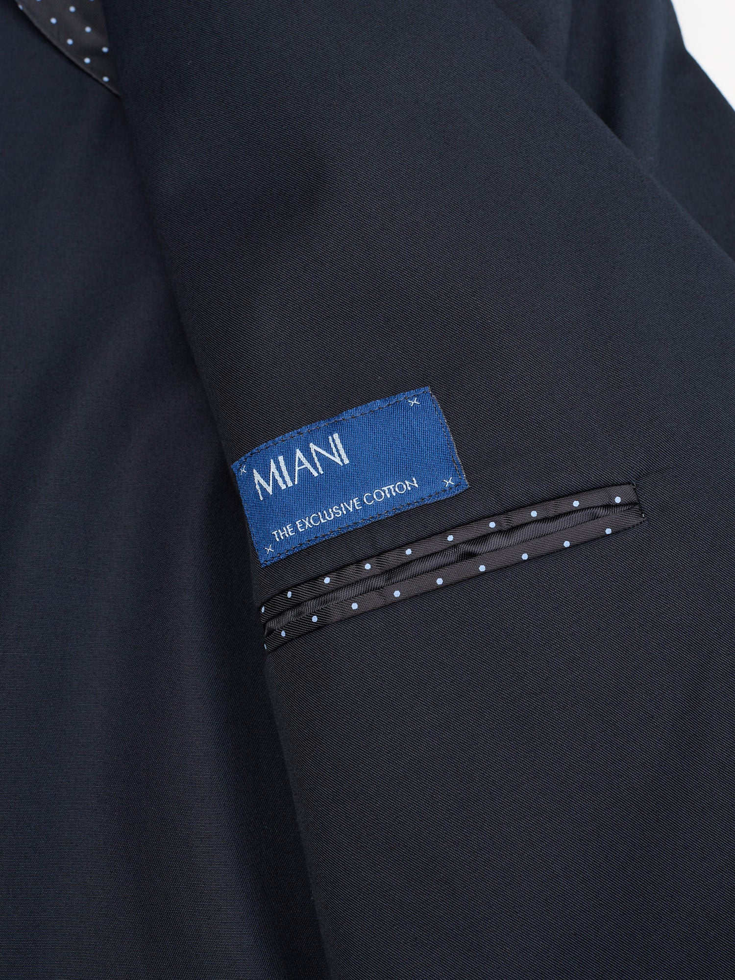 SIR WILSON Torino Navy Blue Cotton LarusMiani Business Suit