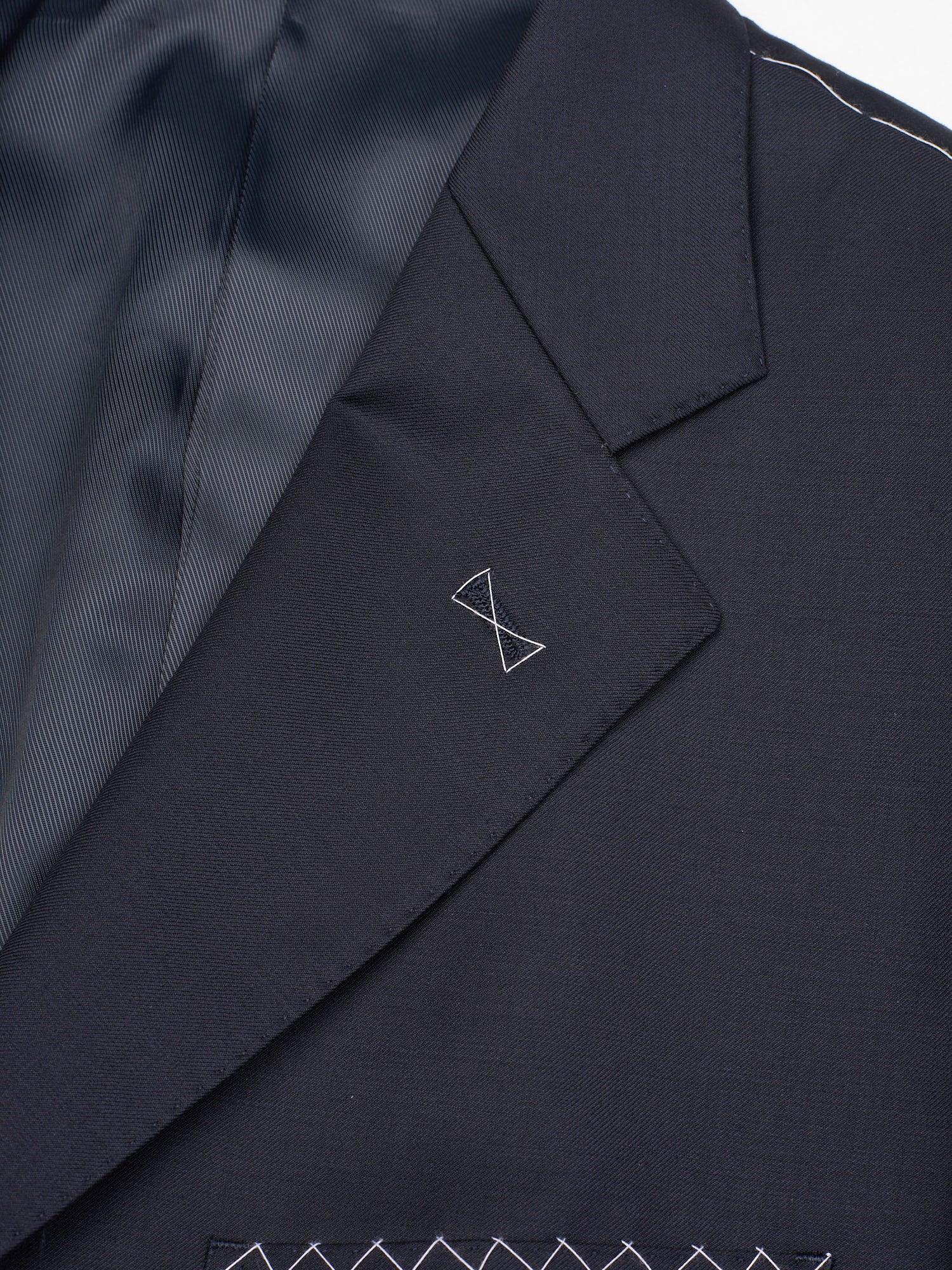 SIR WILSON Torino Navy Blue Wool Business Suit Slim