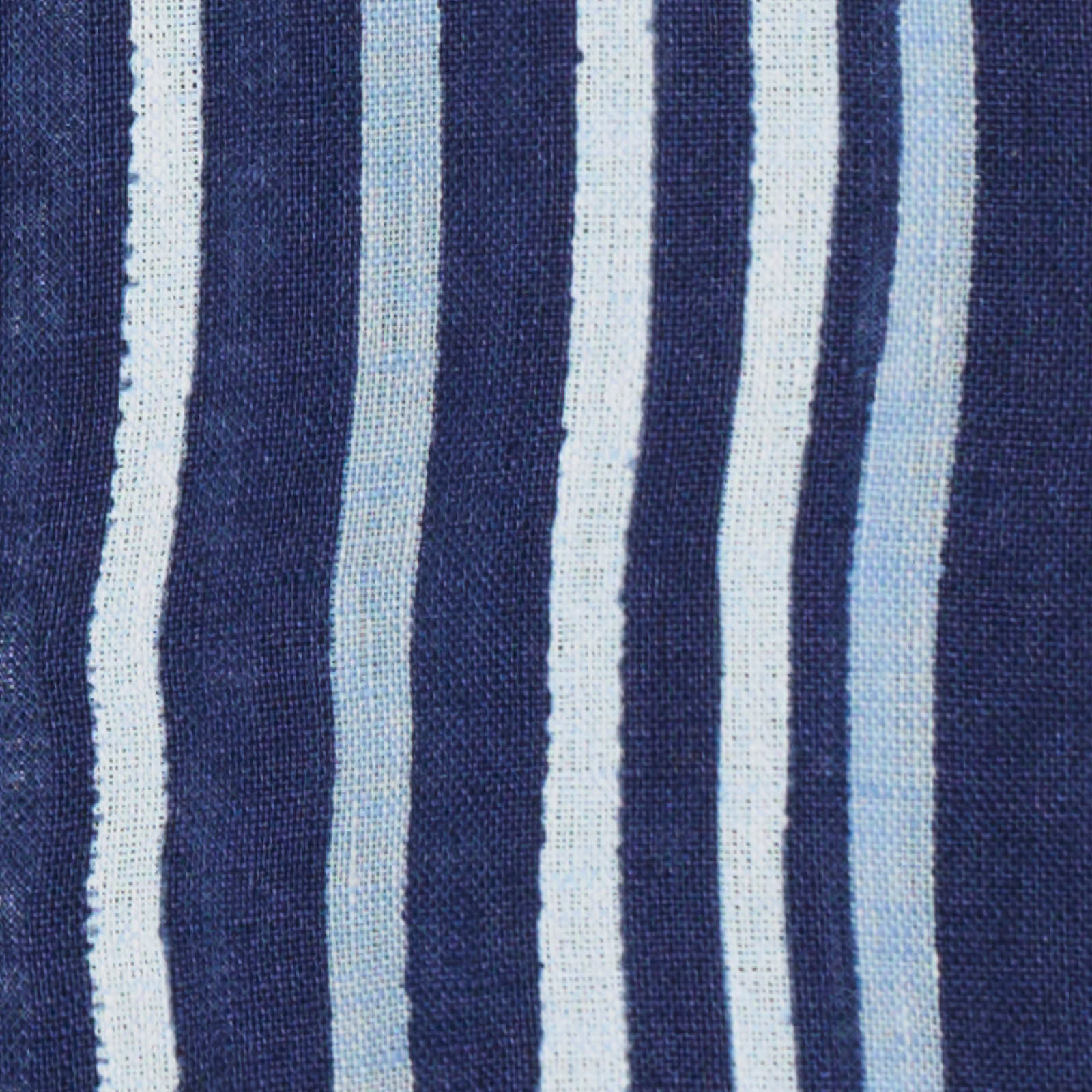 SONRISA Milano Navy Blue Striped Linen Dress Shirt EU 39 NEW US 15.5