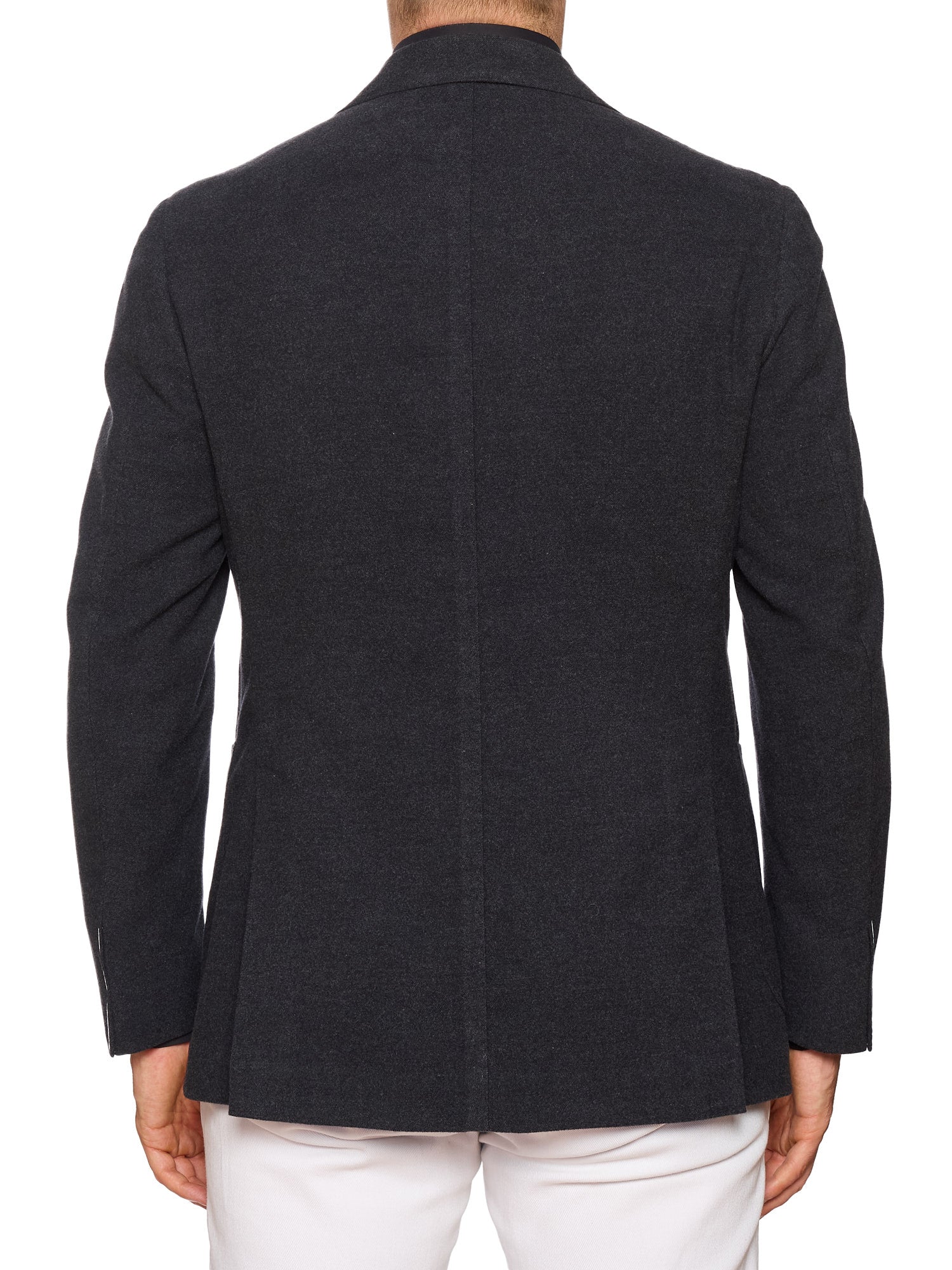 STILE LATINO "Vincenzo" Blue Wool-Cotton Slim Jacket