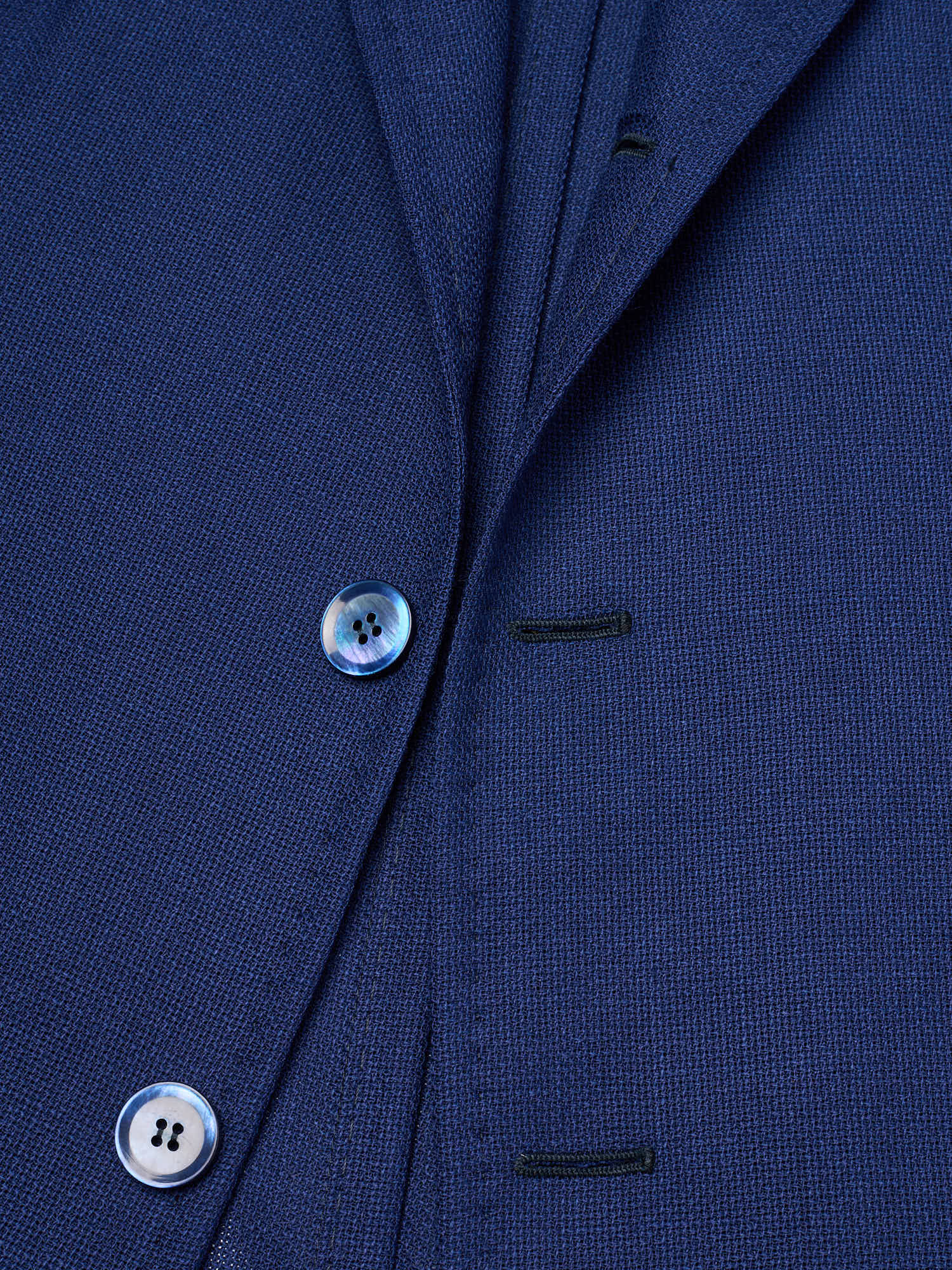 STILE LATINO "Vincenzo" Blue Wool Slim Fit Jacket