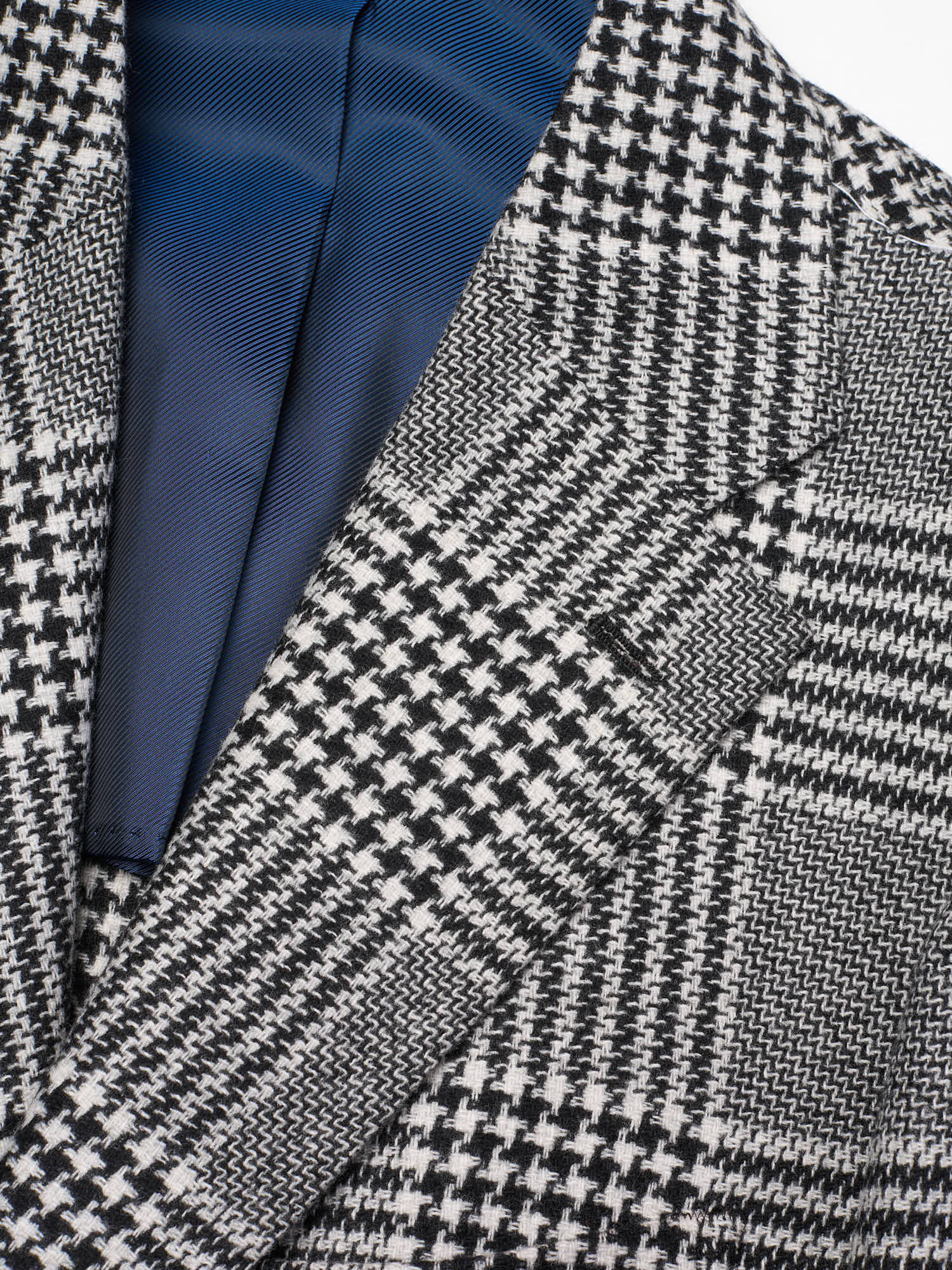 STILE LATINO Gray Prince of Wales Check Virgin Wool Cashmere Slim Fit Suit