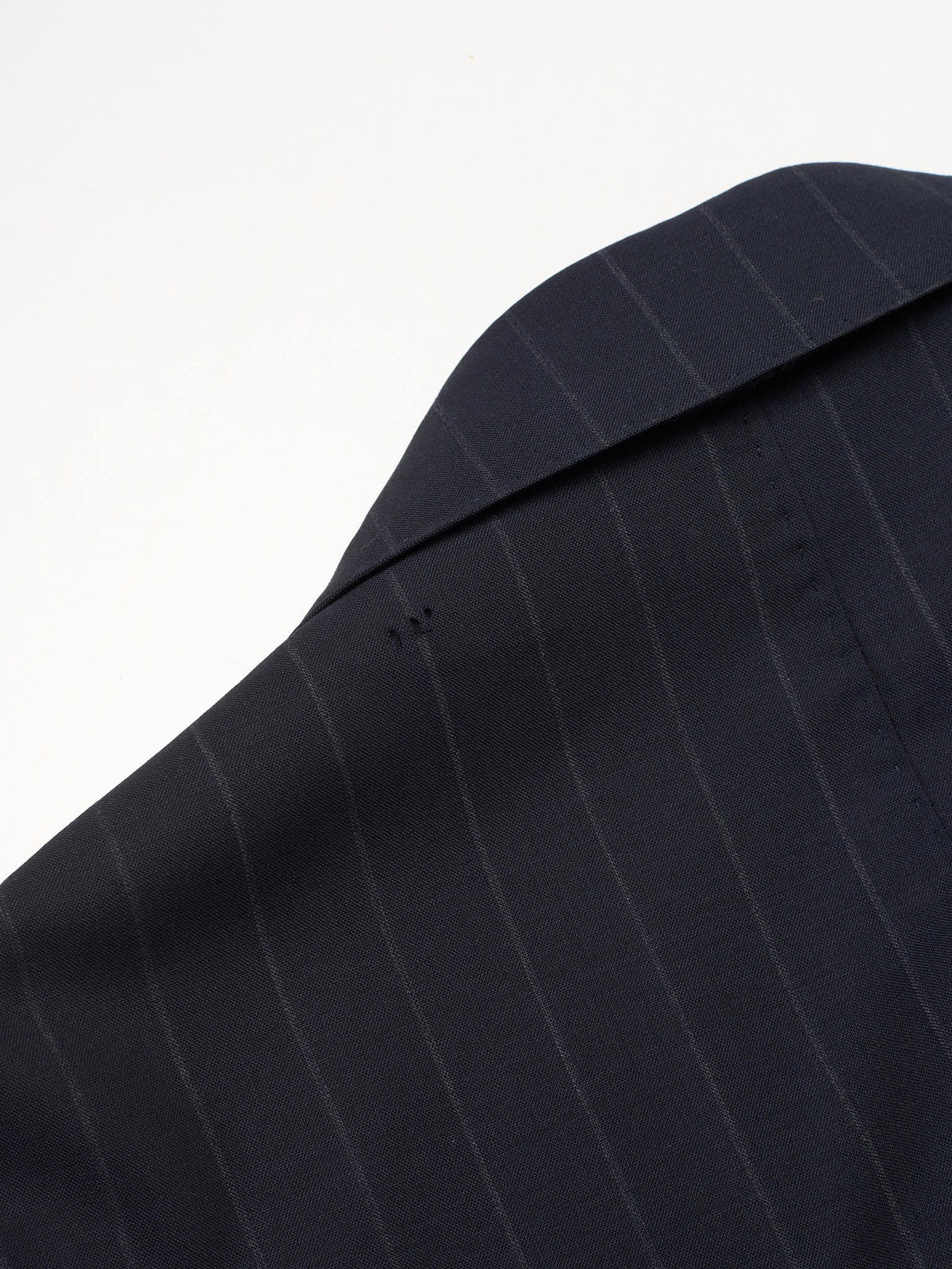 STILE LATINO Handmade Navy Blue Striped Mohair Wool Blazer Jacket NEW