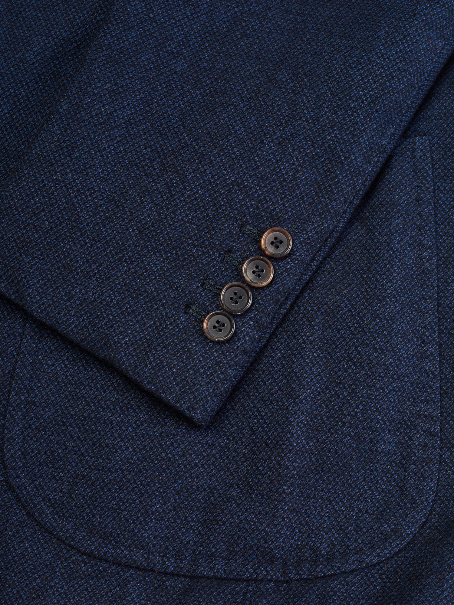 STILE LATINO "Vincenzo" Navy Flannel Cotton Jacket EU 48 US 38 Slim Fit