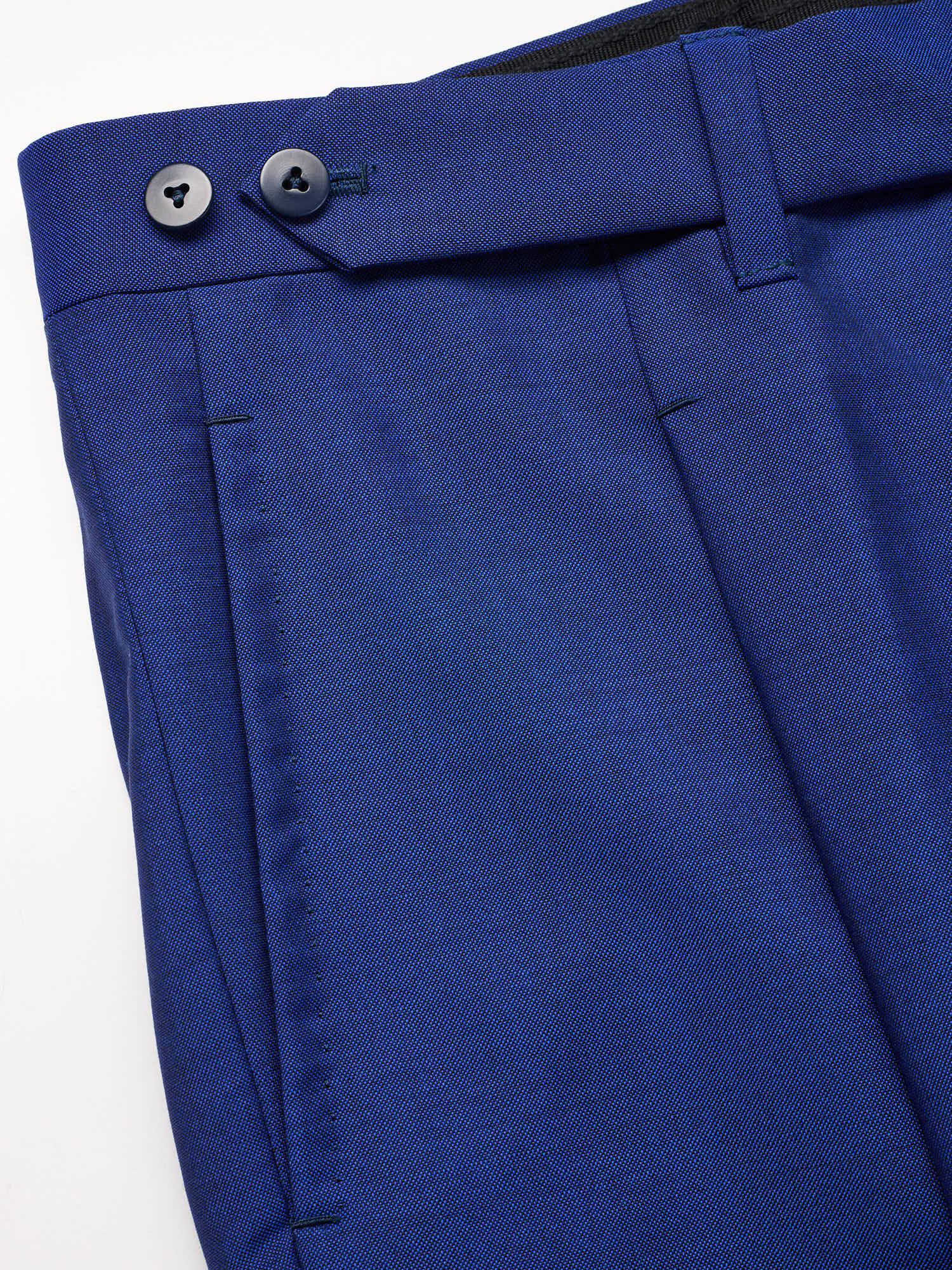Sartoria CHIAIA Bespoke Handmade Blue Mohair Dress Pants EU 48 US 32