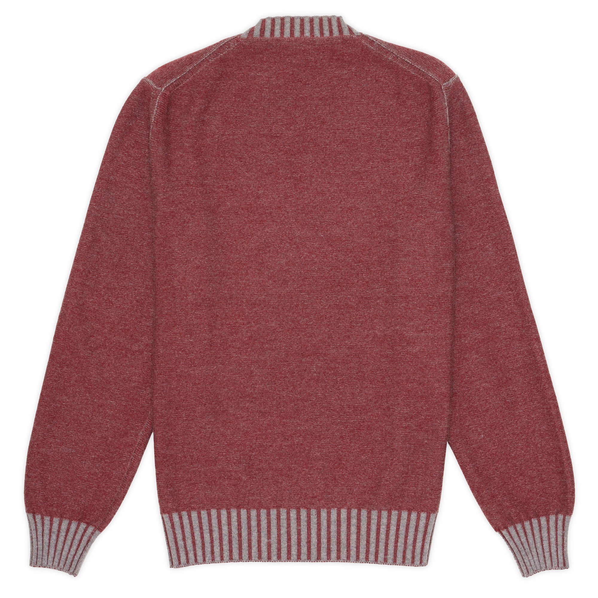 Sartoria CHIAIA Handmade Red Cashmere Wool Knit V-Neck Sweater EU 52 US M-L SARTORIA CHIAIA
