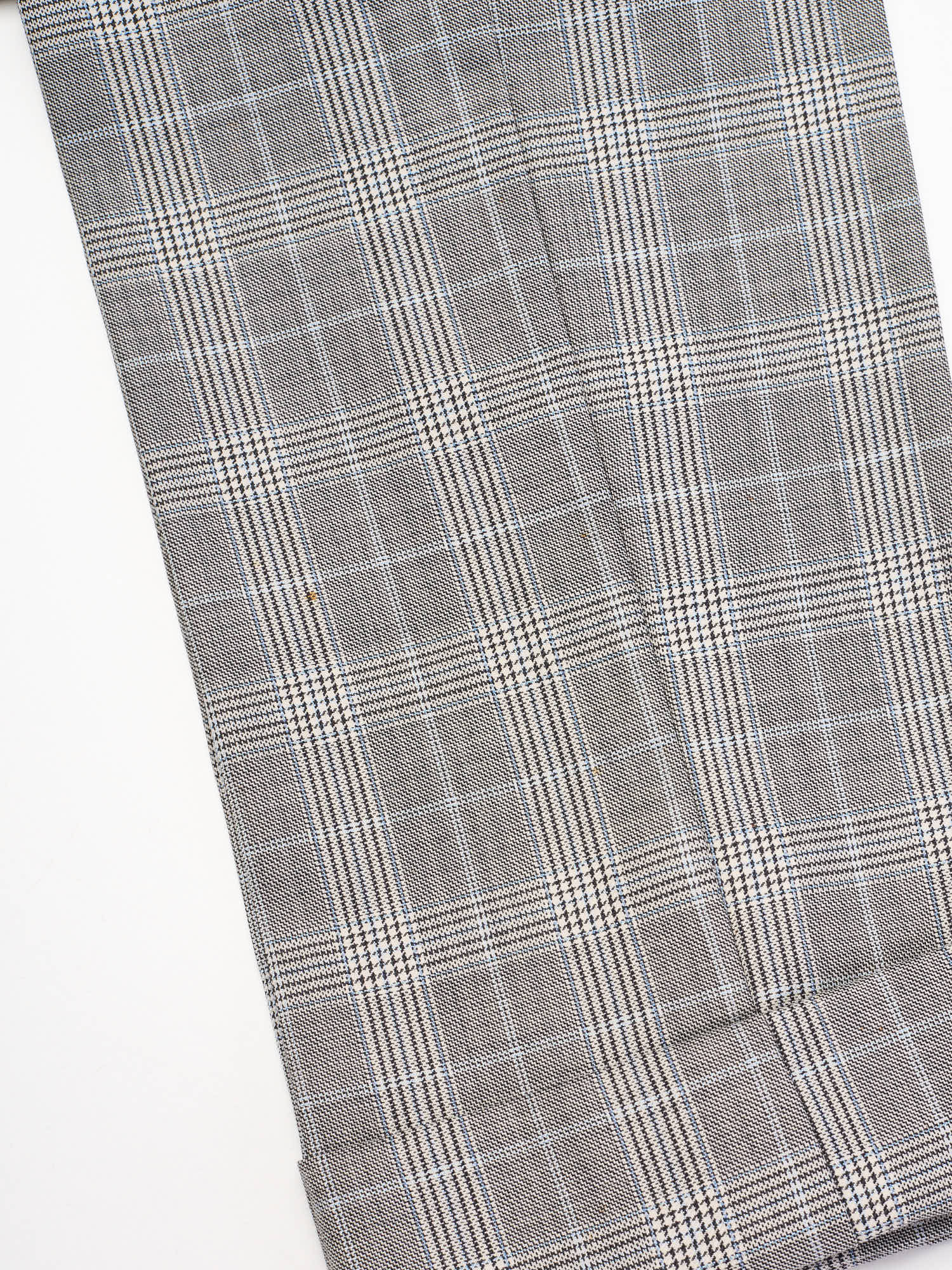 Sartoria CHIAIA Napoli Bespoke Gray Plaid Wool DB Suit EU 46 US 36