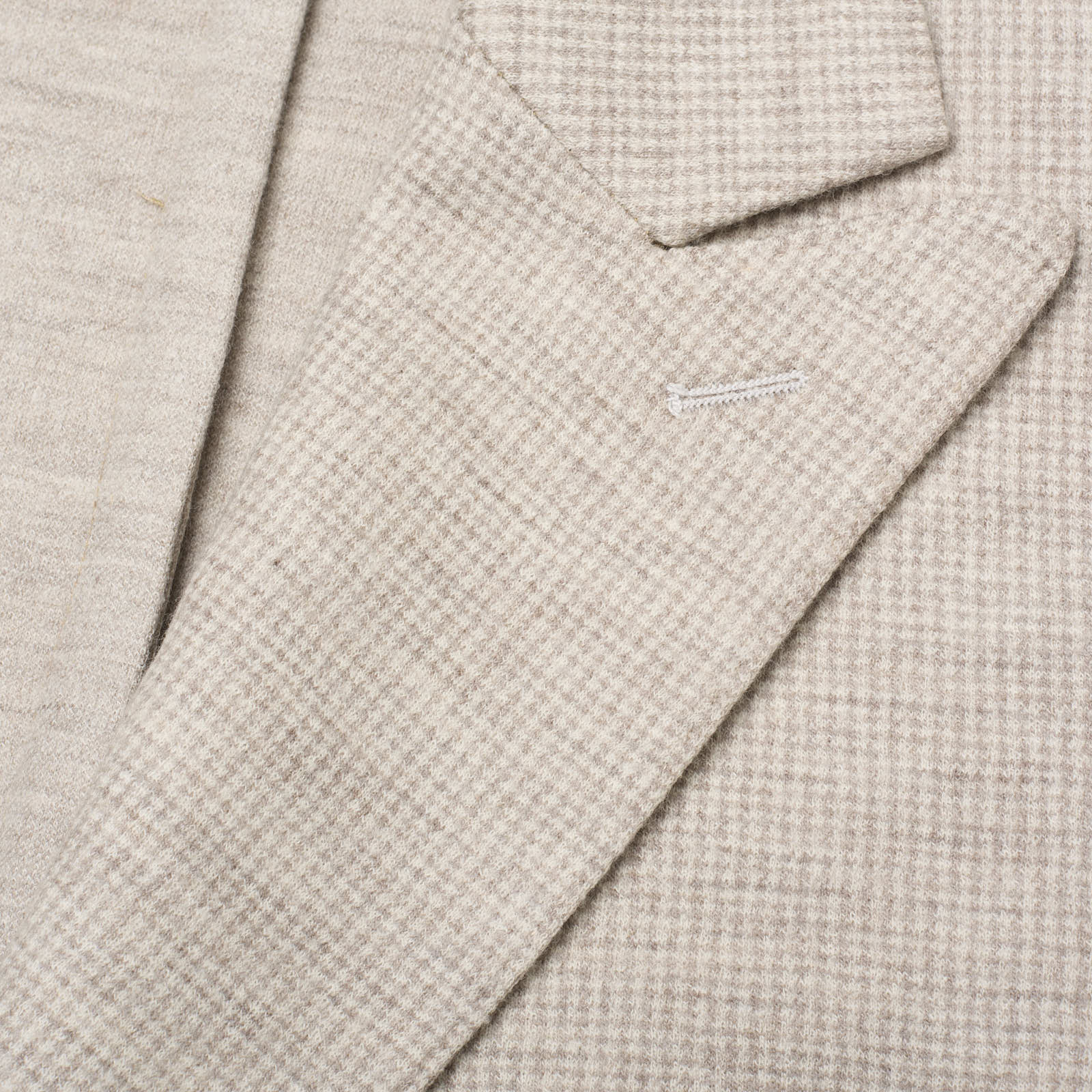 SARTORIA PARTENOPEA Beige Flannel Peak Lapel Wool Suit NEW Current Model