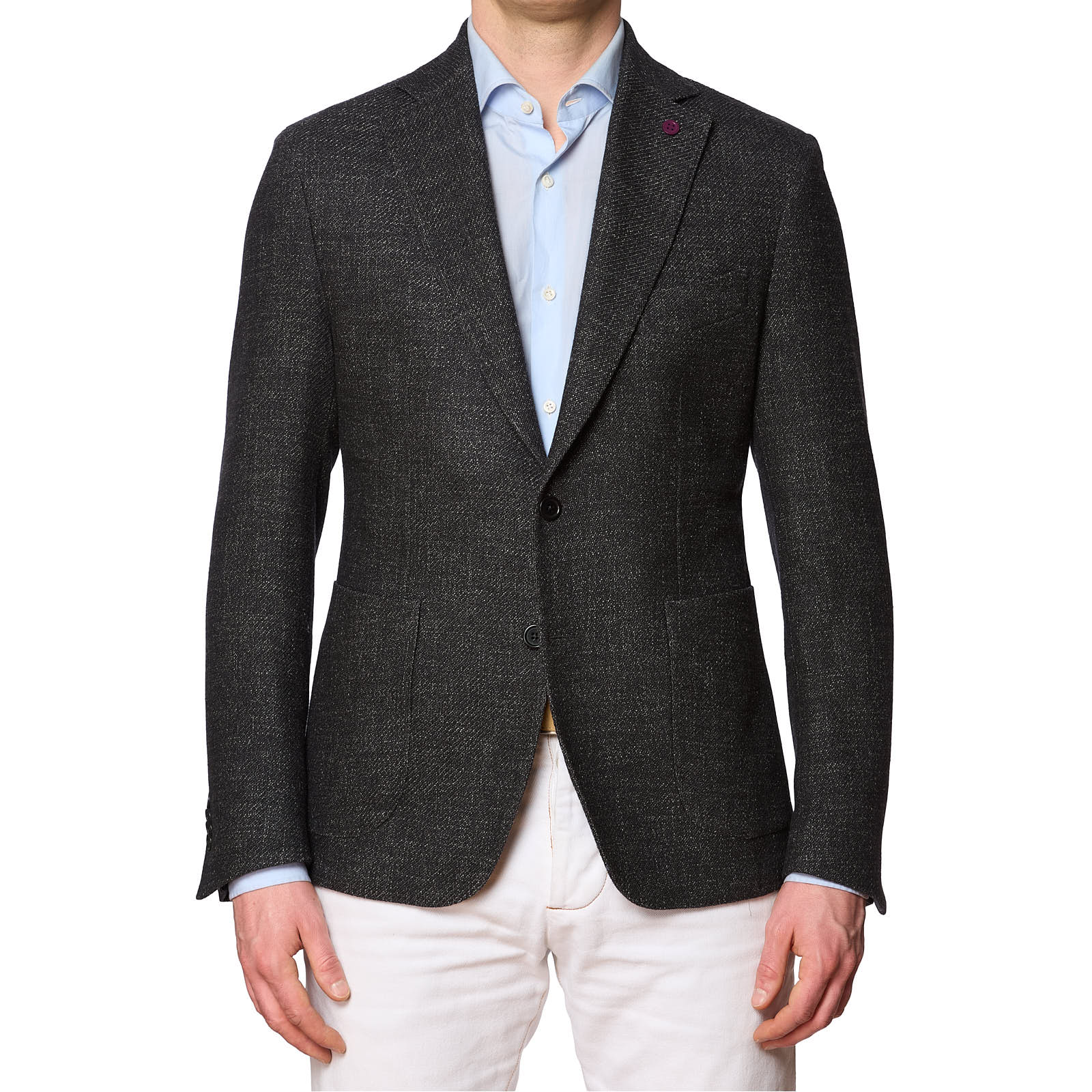 SARTORIA PARTENOPEA Gray Carlo Barbera Wool-Silk Jacket EU 50 NEW US 40 Current Model