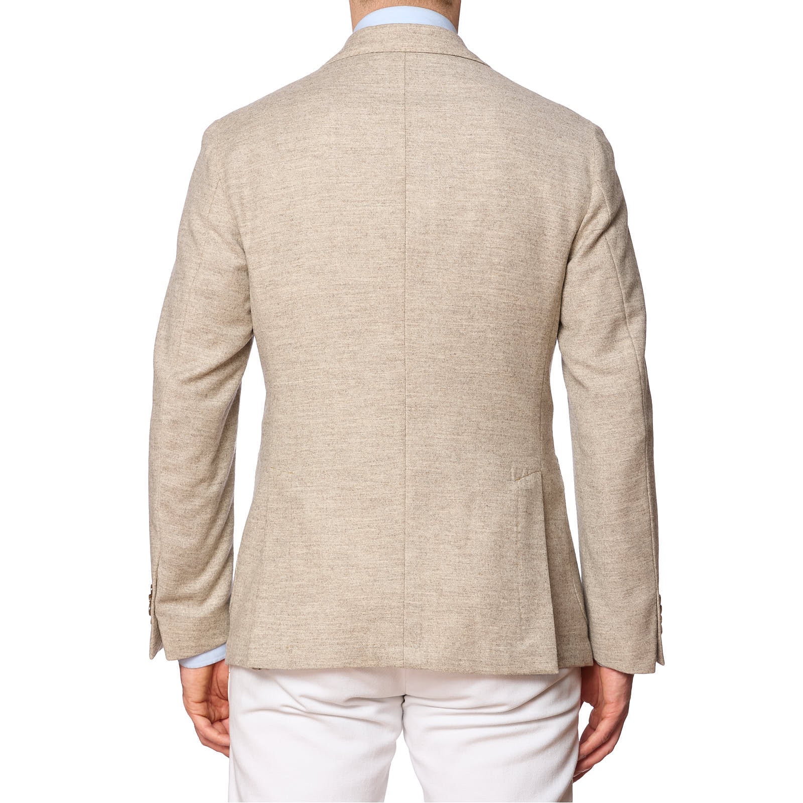 SARTORIA PARTENOPEA Beige Wool-Cashmere Unlined Jacket NEW  Current Model