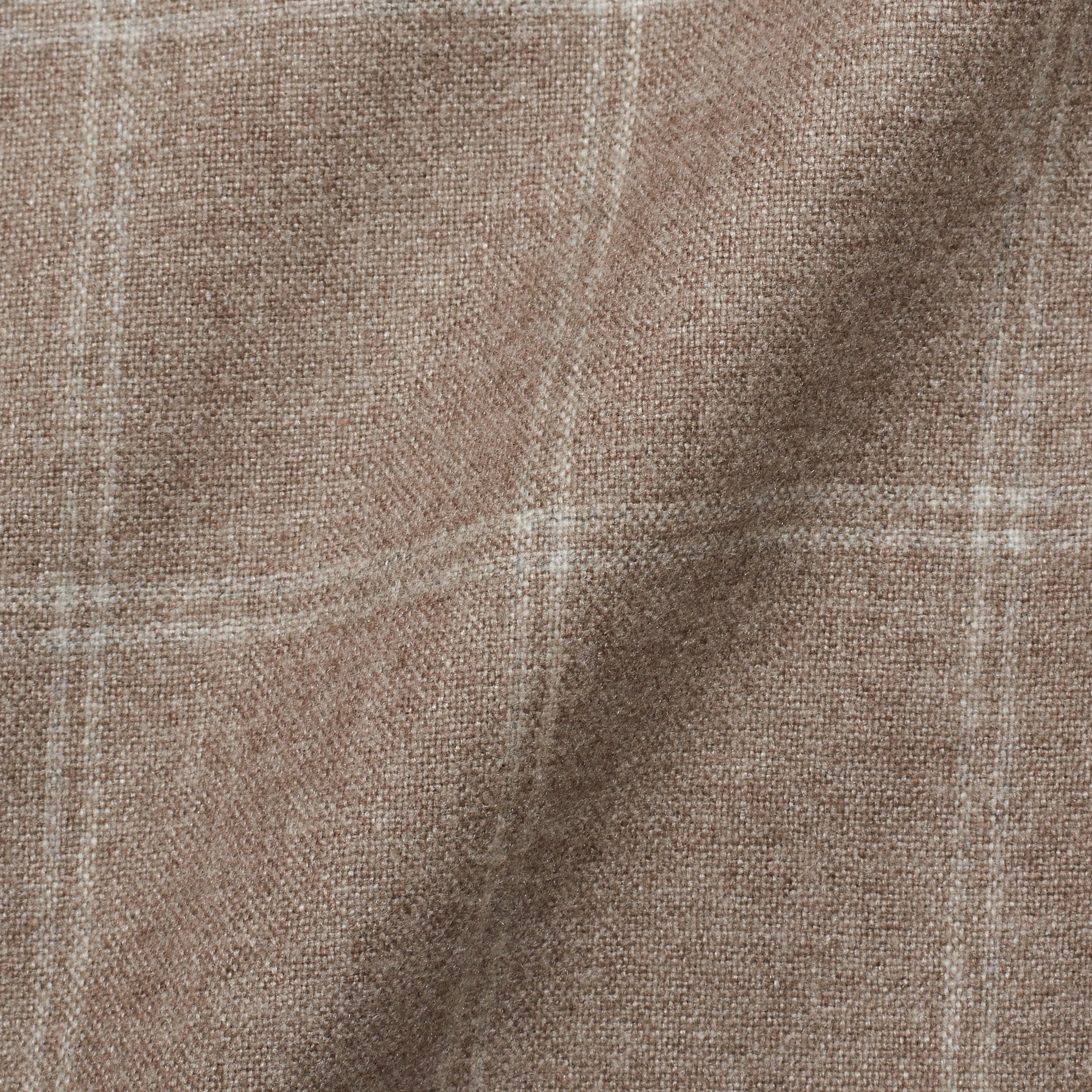 Sartoria PARTENOPEA Handmade Gray Plaid Silk-Cashmere Jacket EU 52 US 42