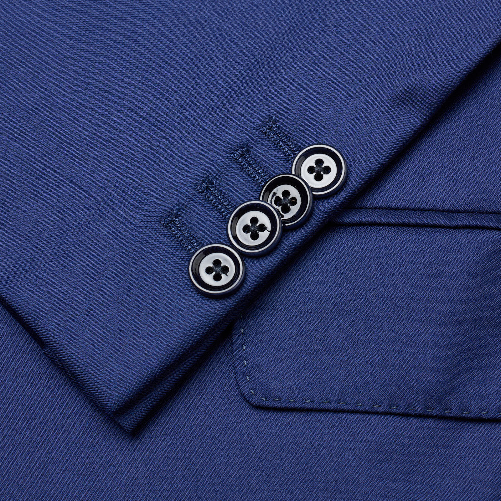 SARTORIA PARTENOPEA Blue 170's Loro Piana Wool-Cashmere Wish DB Suit Current