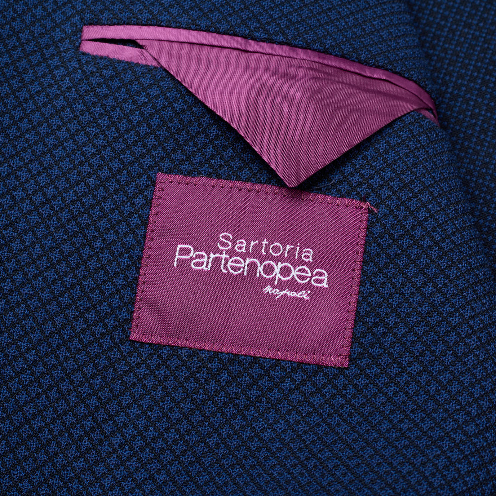 SARTORIA PARTENOPEA "GUABELLO" Blue Cotton Jacket EU 50 NEW US 40 Current Model
