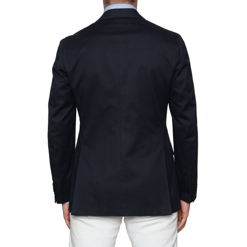 Sartoria PARTENOPEA for SULKA Navy Blue Wool-Linen Jacket EU 54 NEW US 42 44