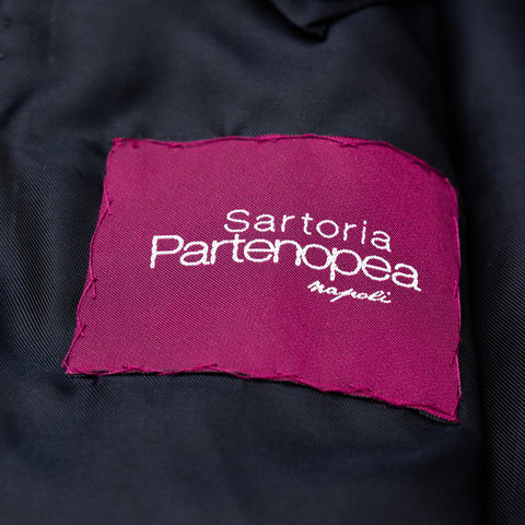 Sartoria PARTENOPEA for SULKA Navy Blue Wool-Linen Jacket EU 54 NEW US 42 44