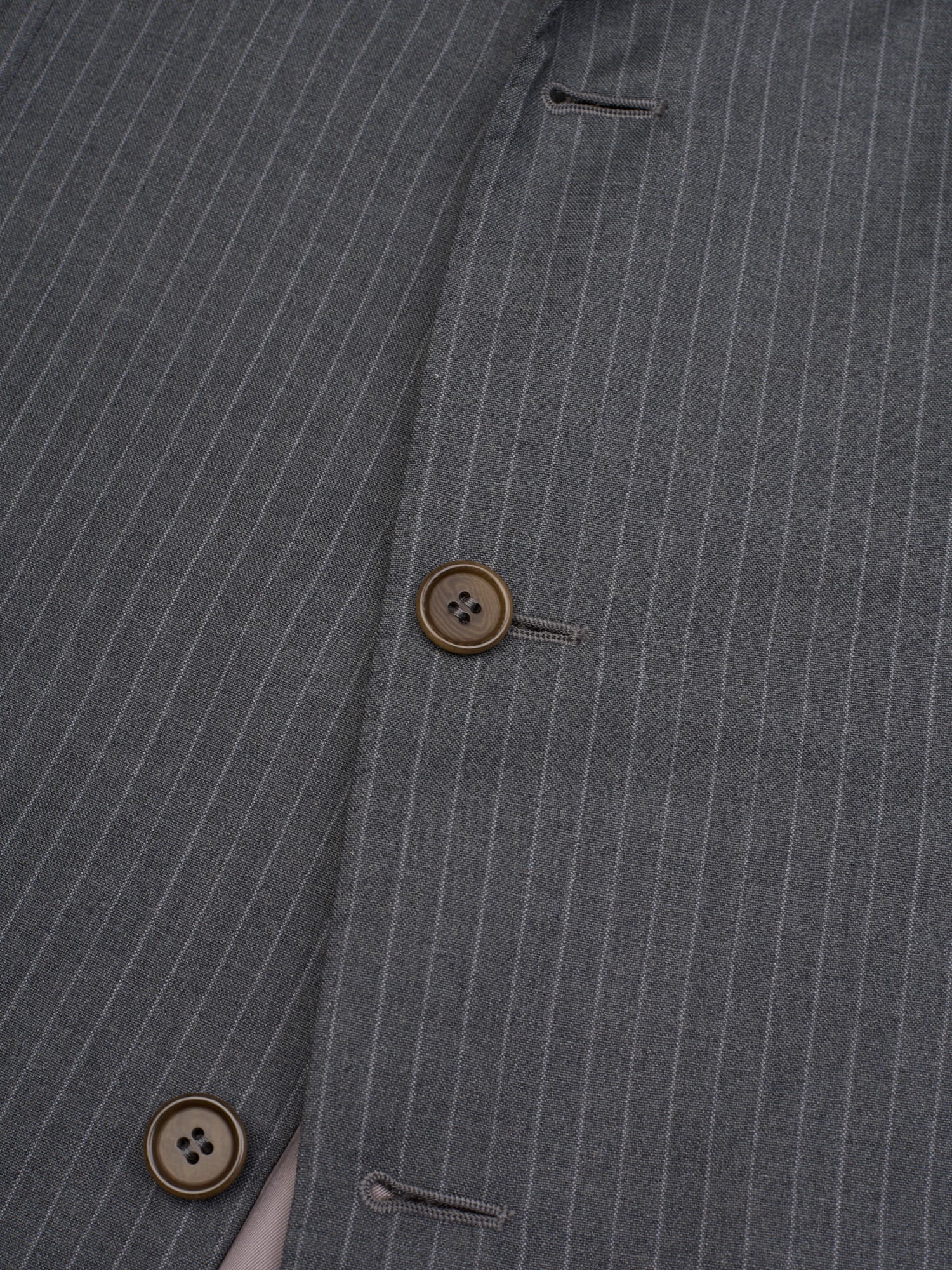 Sir Wilson Gray Striped Ermenegildo Zegna Tropical Australian Wool Business Suit