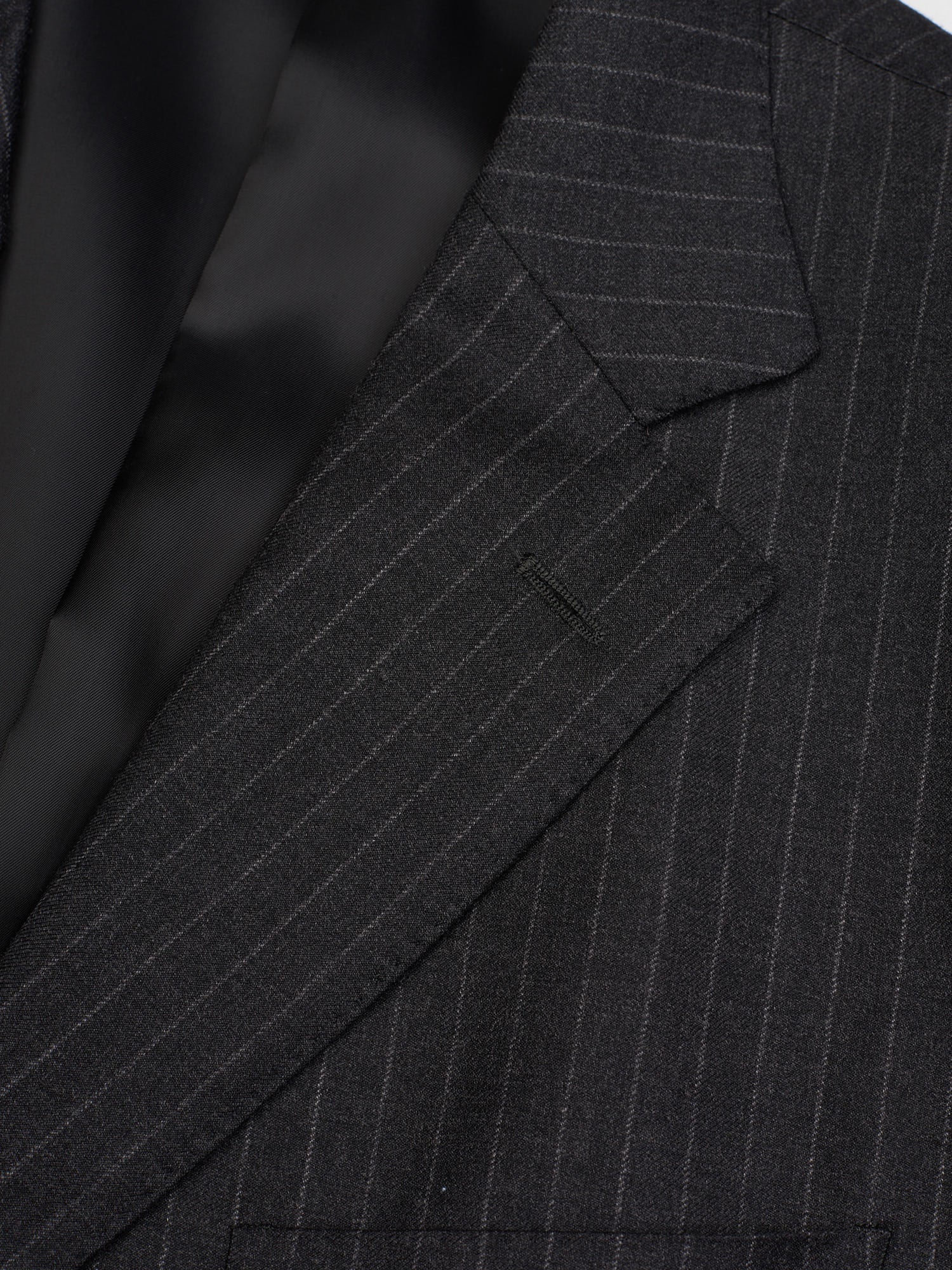 Sir Wilson Torino Dark Gray Striped Wool–Cashmere Business Suit