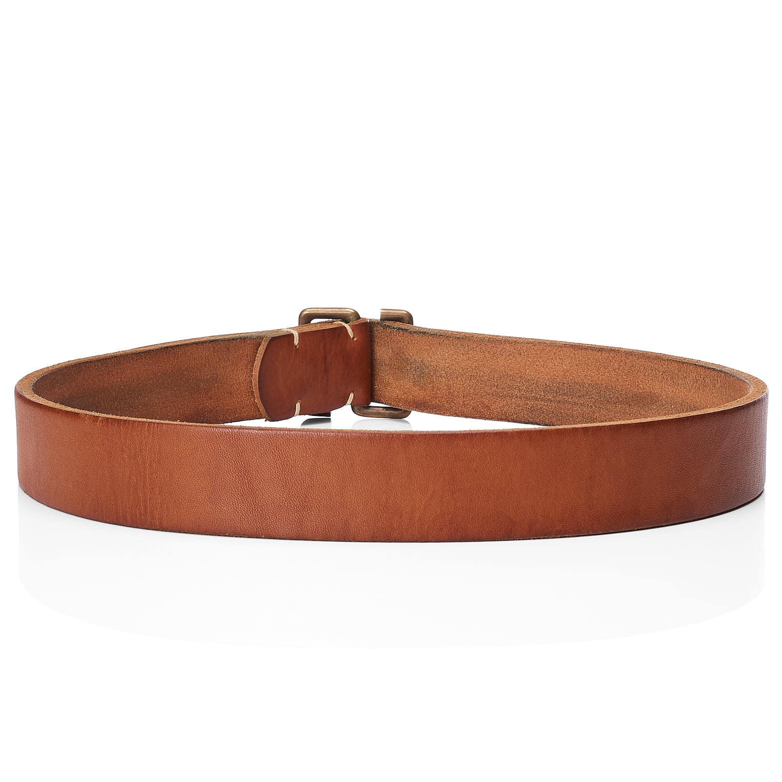 TENDER Co. S-Buckle Oak Bark Tanned Leather Belt Size 4 34"